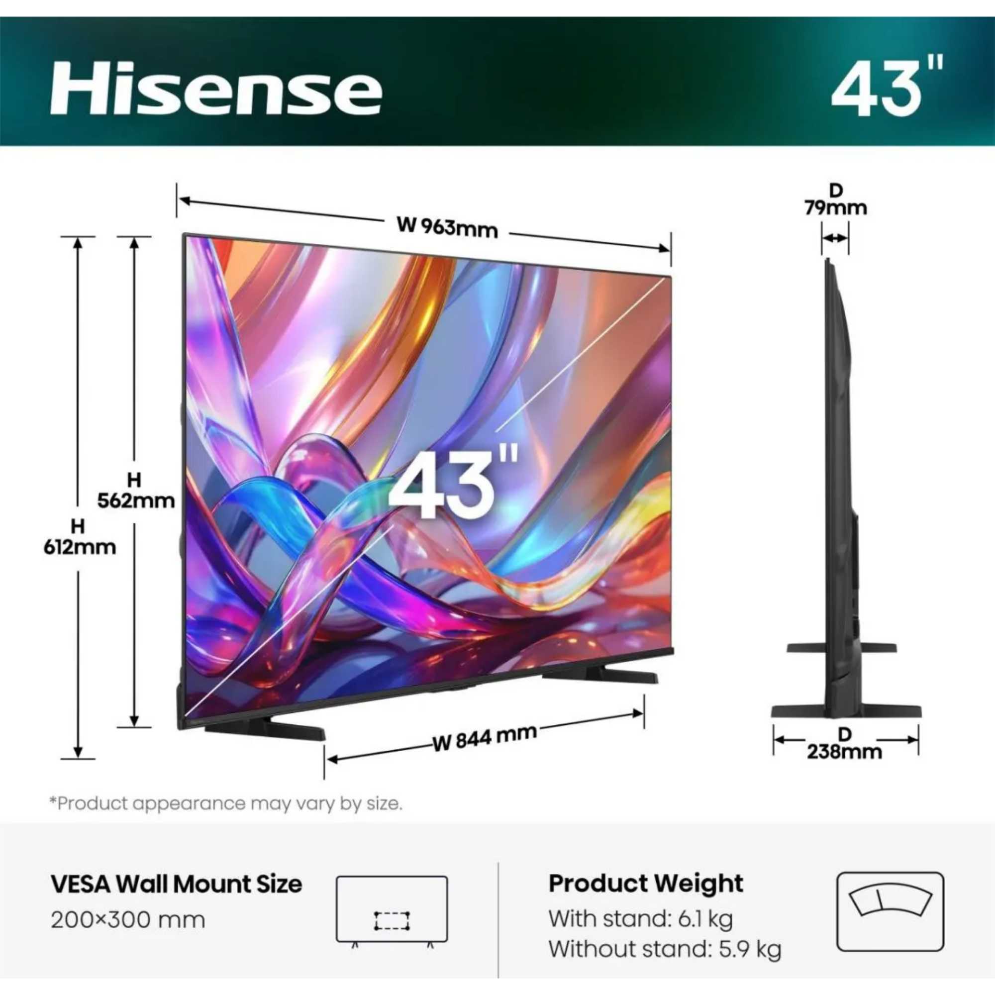 Q7S 43" HI-QLED Smart TV - 43Q7STUK