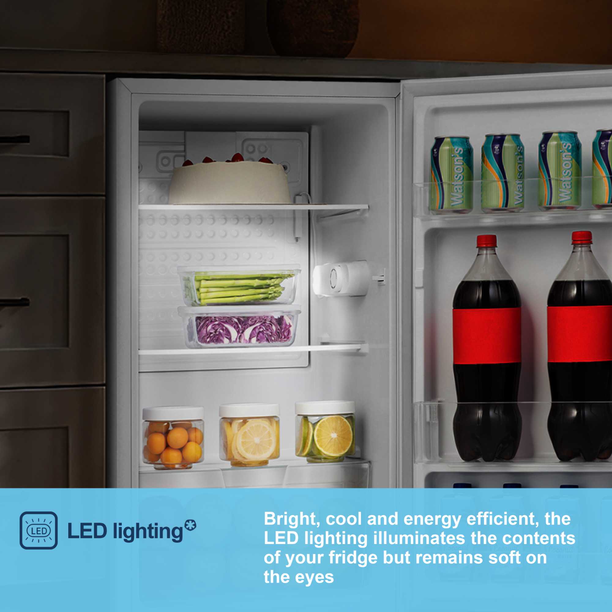 MUL4892E 92l Undercounter Larder Fridge - White