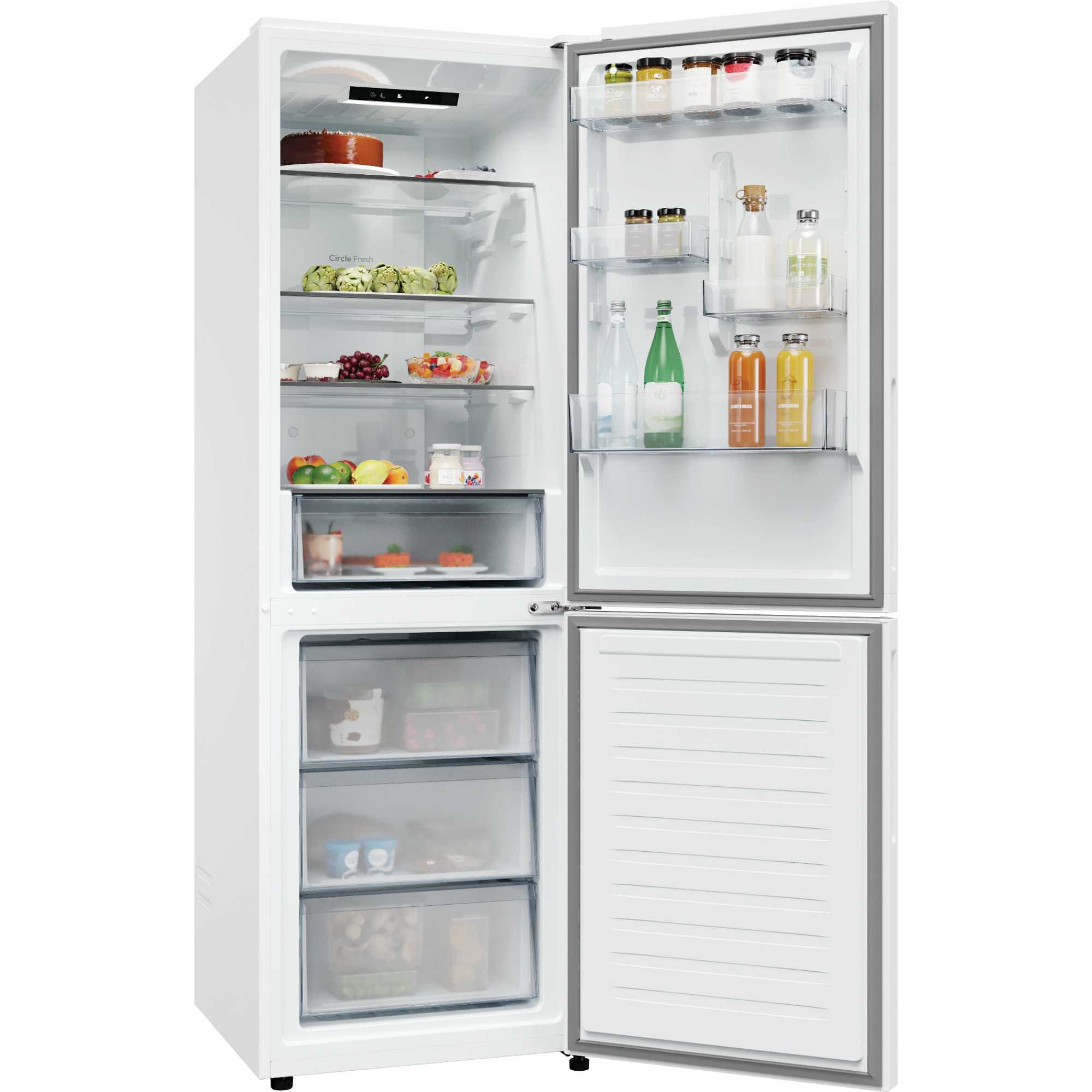 HONCQ2T618EWKR H-Combi 300 355l Total No Frost Fridge Freezer - White