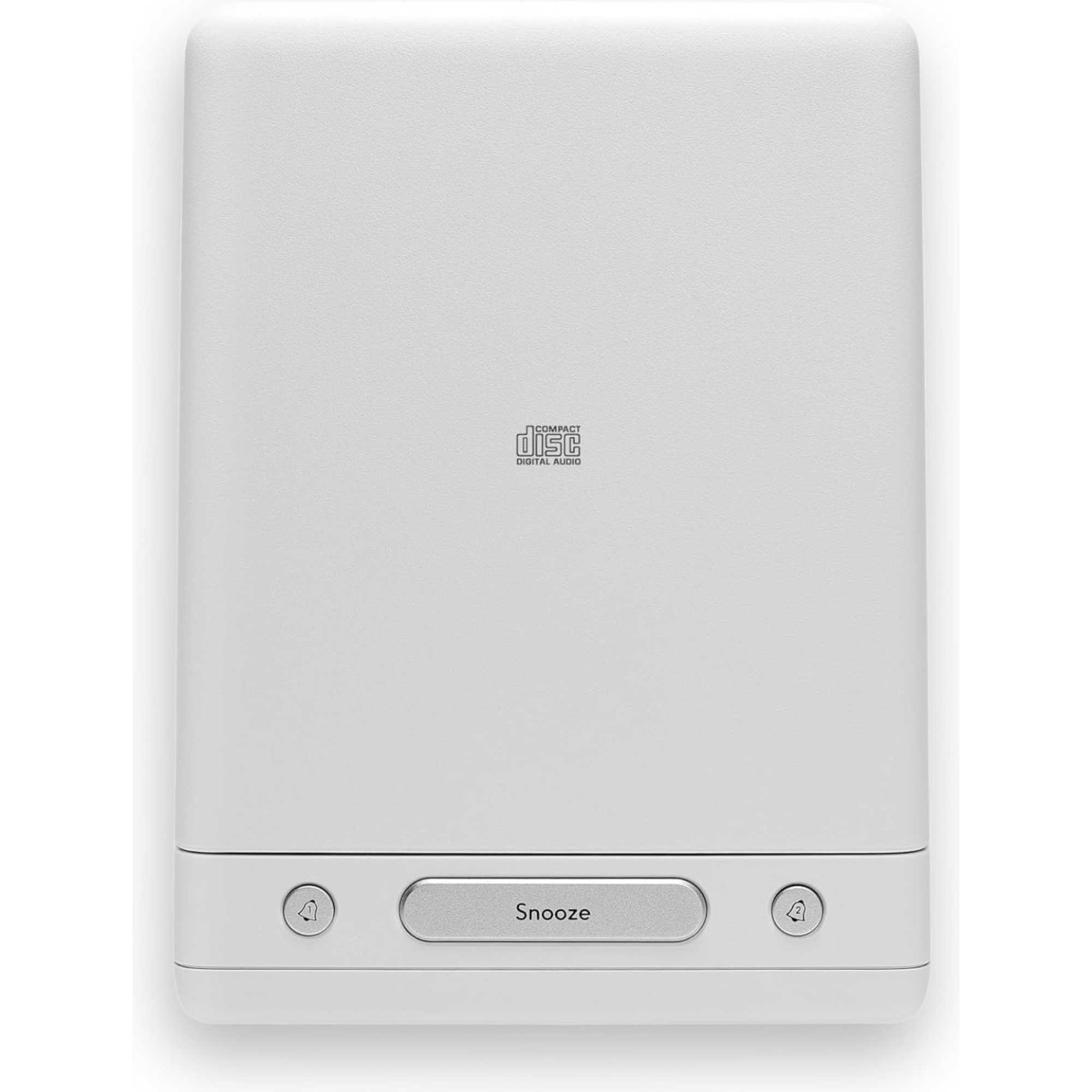 SOUND49 FM/DAB/DAB+ Digital Clock Radio with Bluetooth & CD Player - White