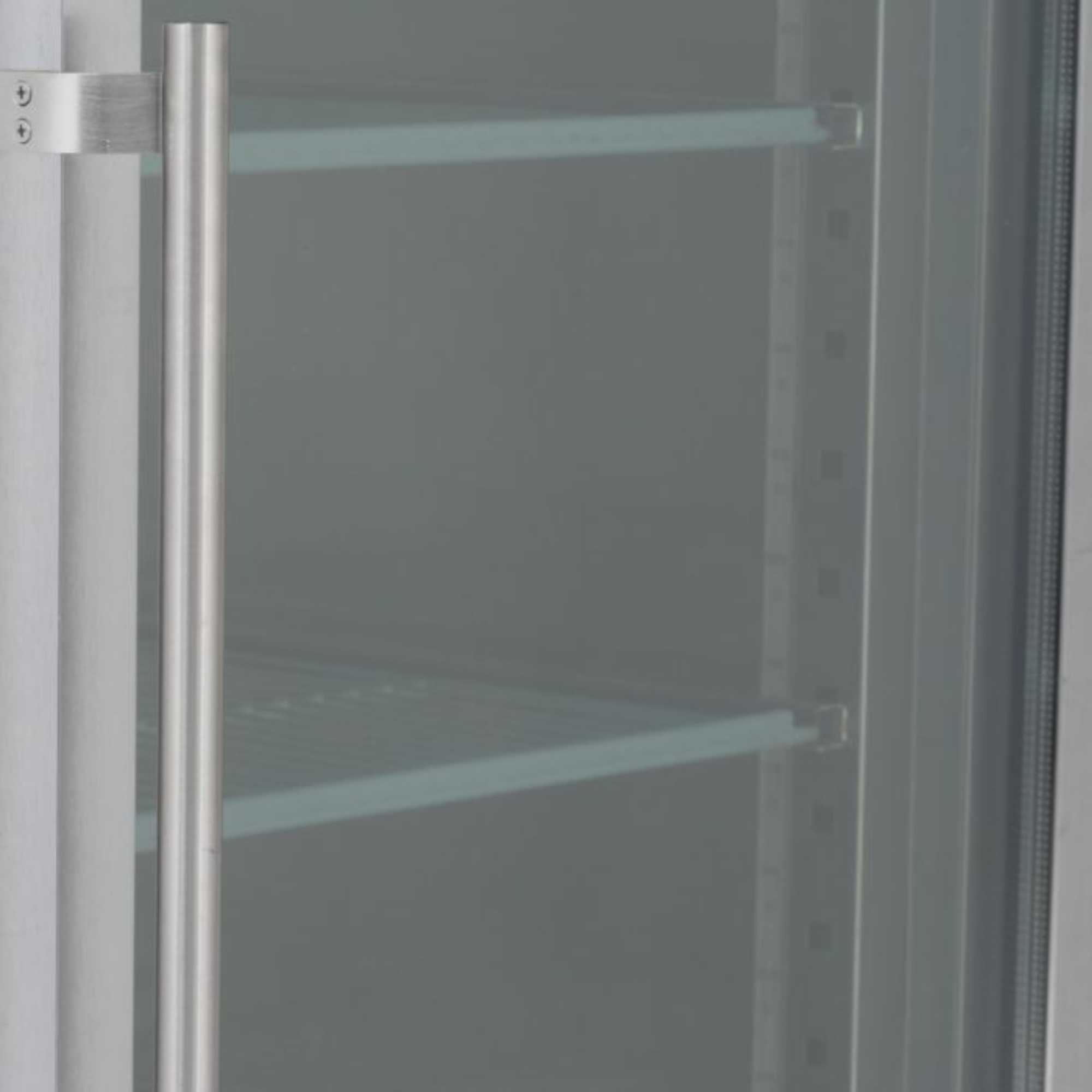 BF2SSCR Upright Double Hinged Glass Door 1300L Gastronorm Freezer - Stainless Steel