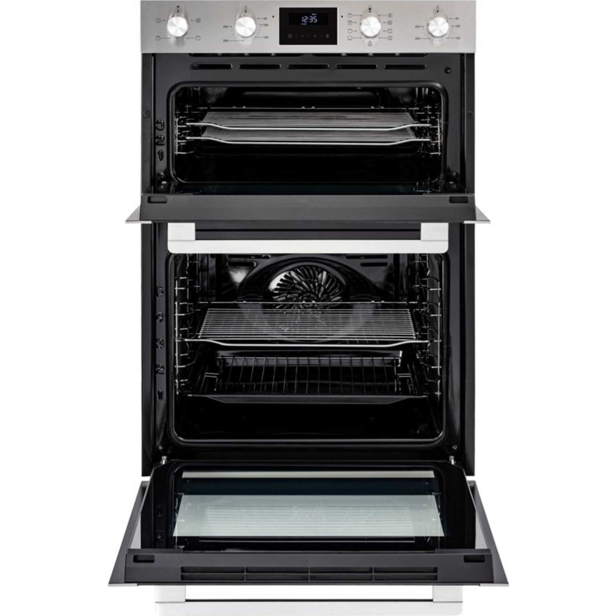 BI903MFCSTA 60cm Built-In Double Oven - Stainless Steel
