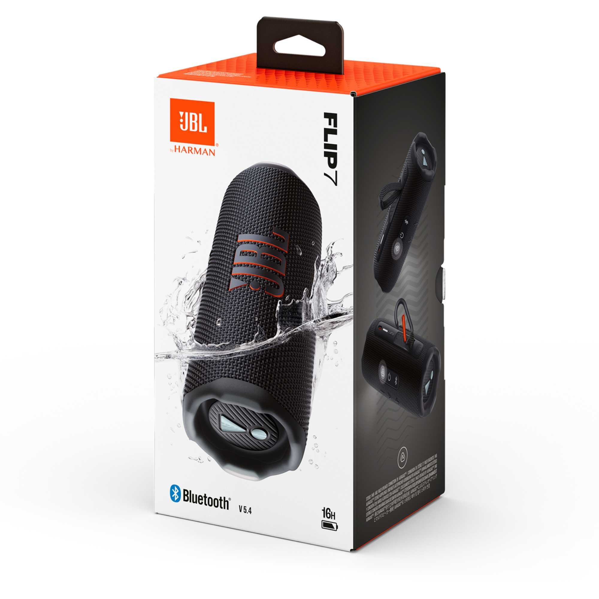 Flip 7 Portable Bluetooth Speaker with JBL Pro Sound - Black