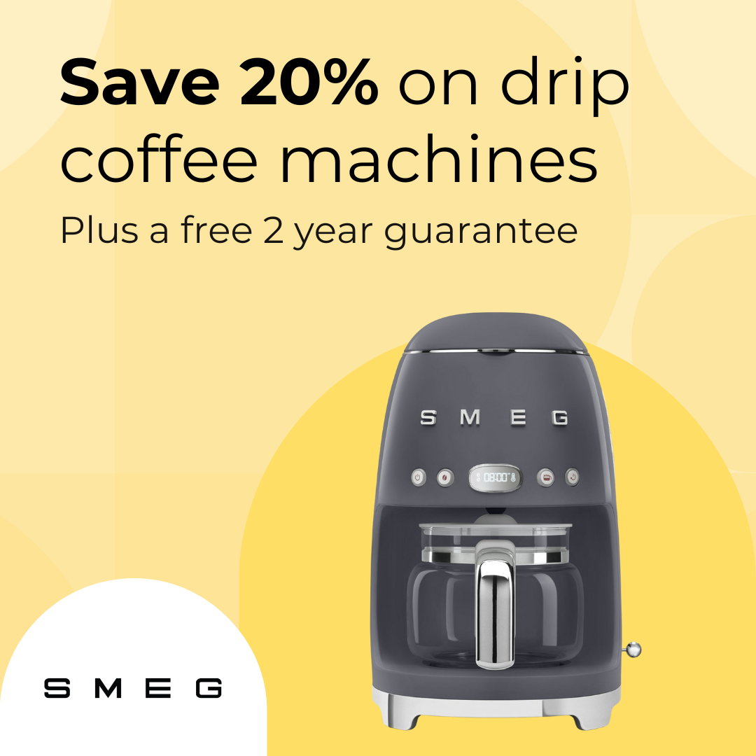 Save up to 20% on Smeg drip coffee machines