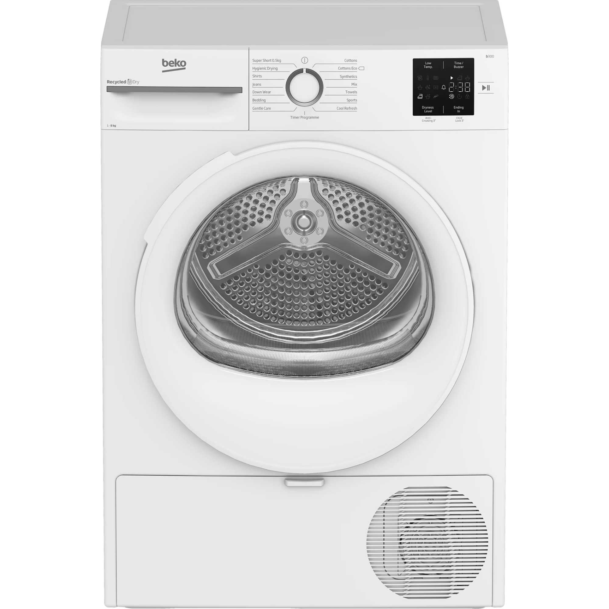 8kg Condenser with Heat Pump Tumble Dryer - BM3T3822W
