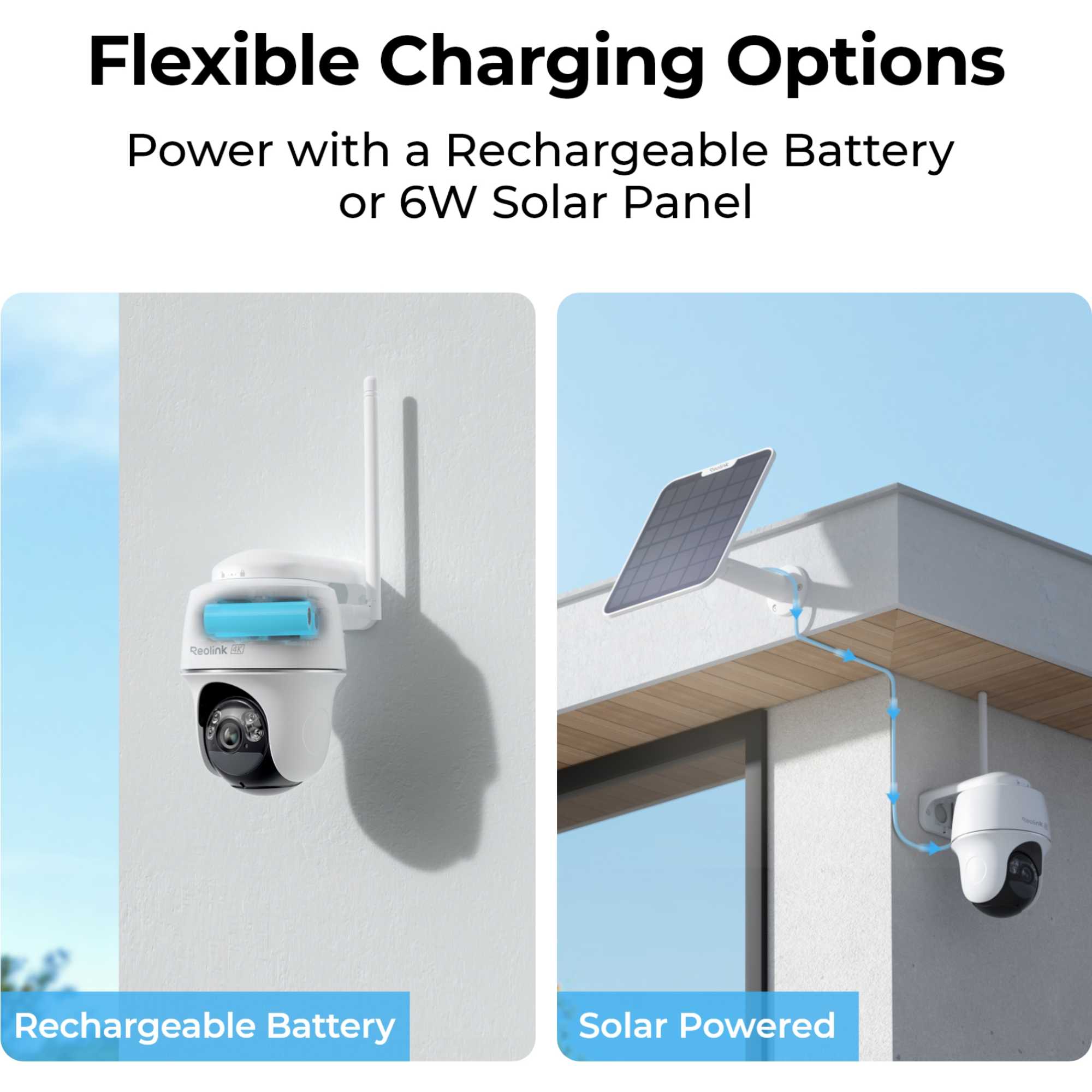 BWPT4K05SP64 Argus 4G LTE PT AI Battery Cam Kit +64gb SDcard with Solar Panel