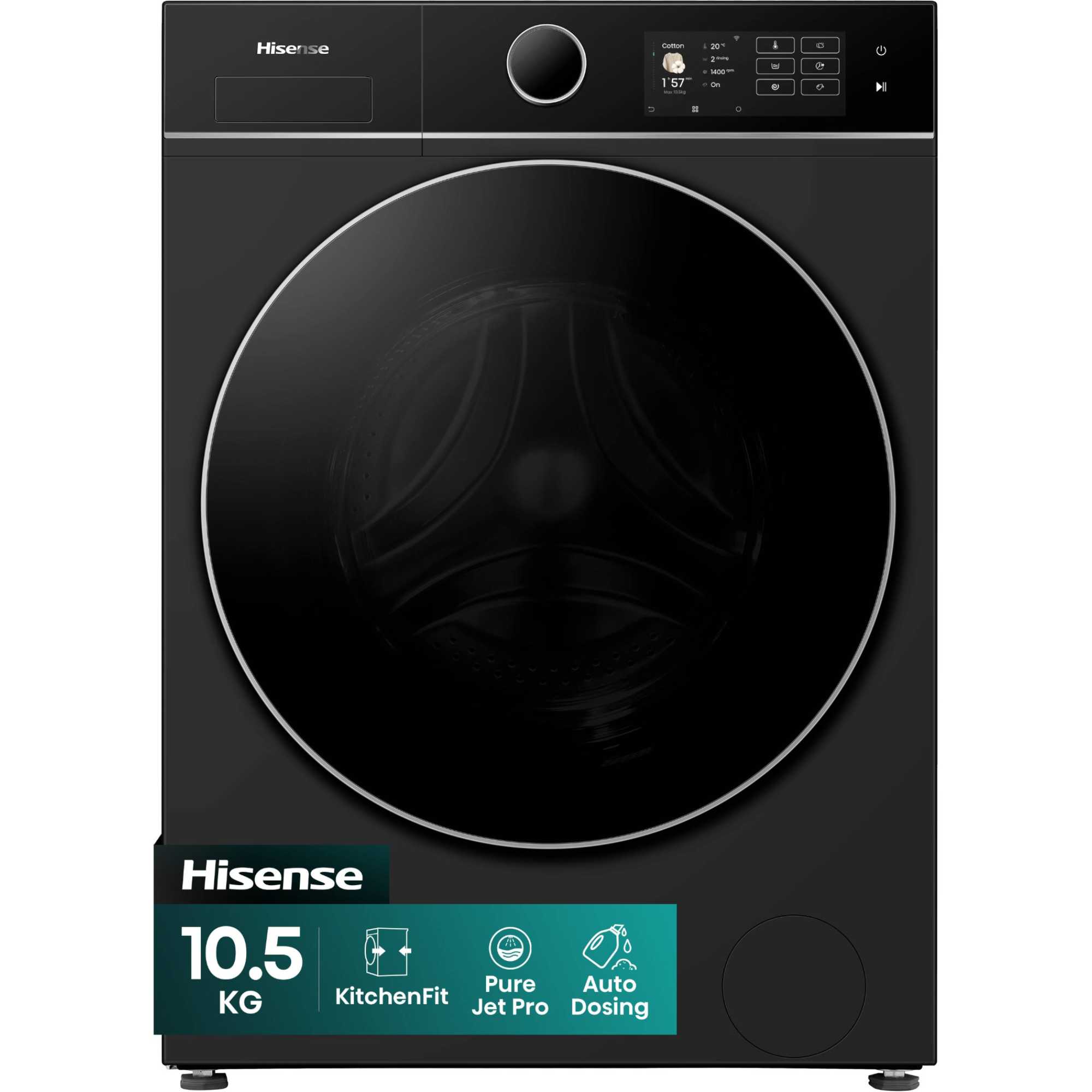 5I Series 10.5kg 1400rpm Washing Machine - WF5I1045BBQ