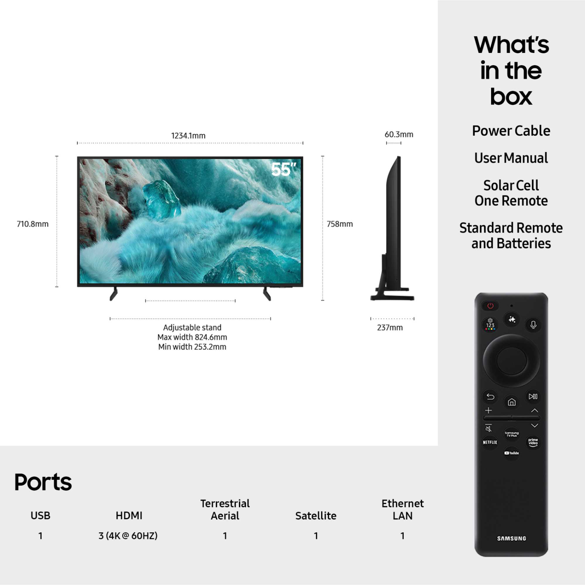 Q7F2 55" QLED 4K Vision AI Smart TV - QE55Q7F2