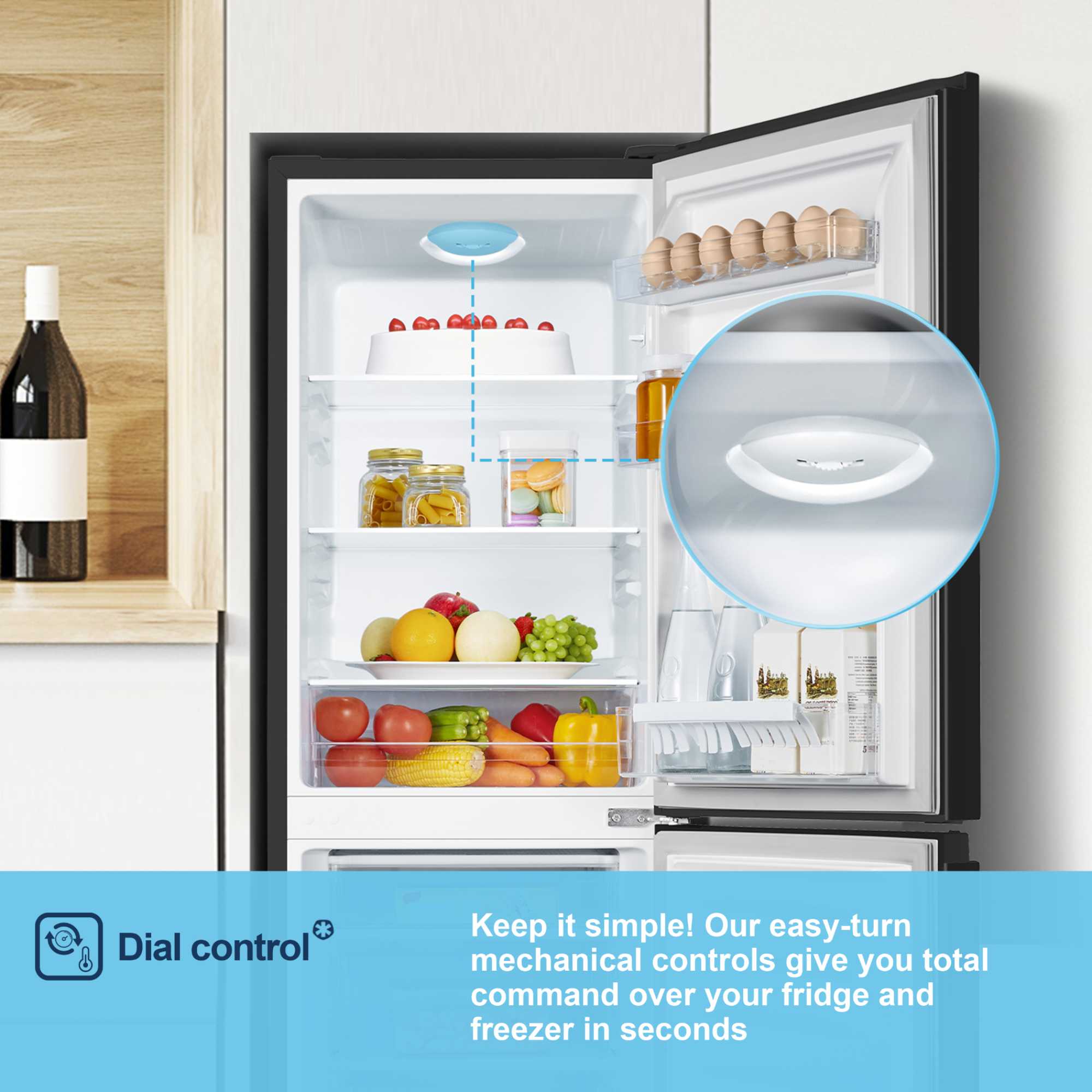 Fridge Freezer 70/30 - Black - MC50165EB