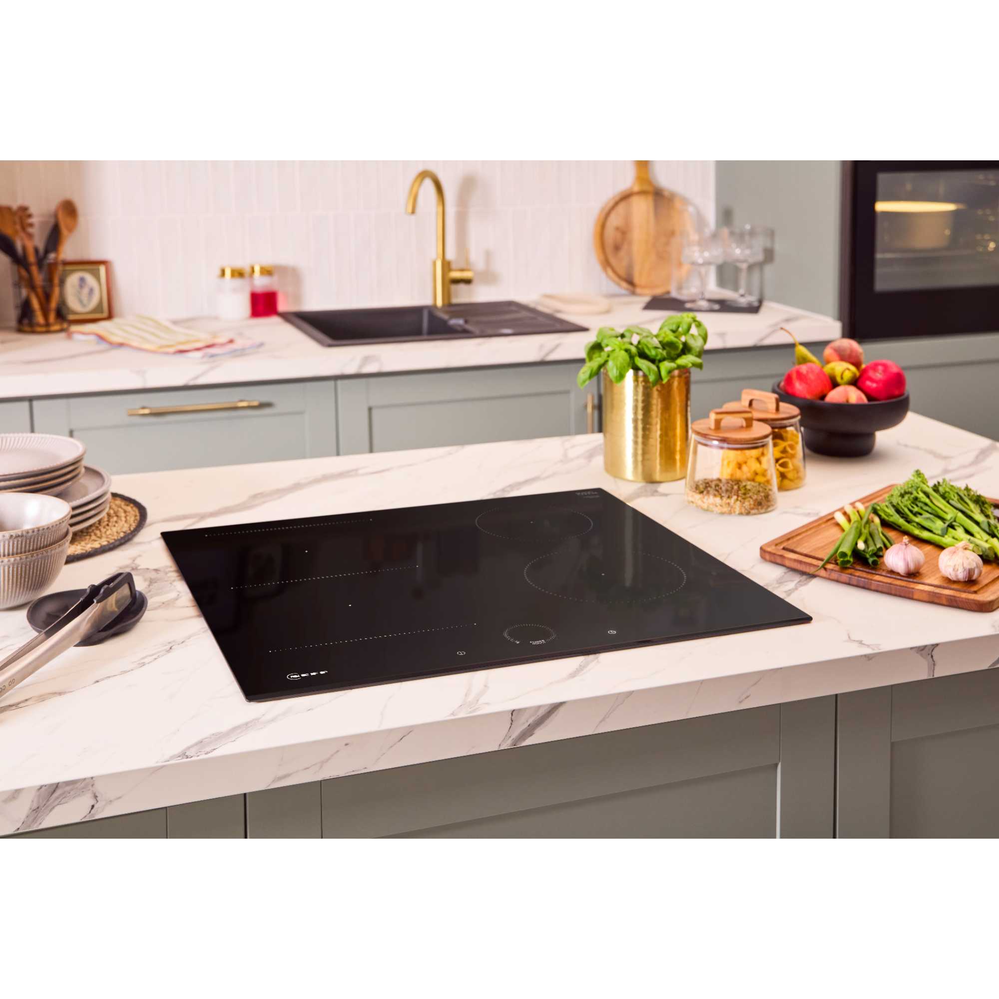 T56FHS1L0 N 70 60cm 4 Zone Smart Induction Hob - Black