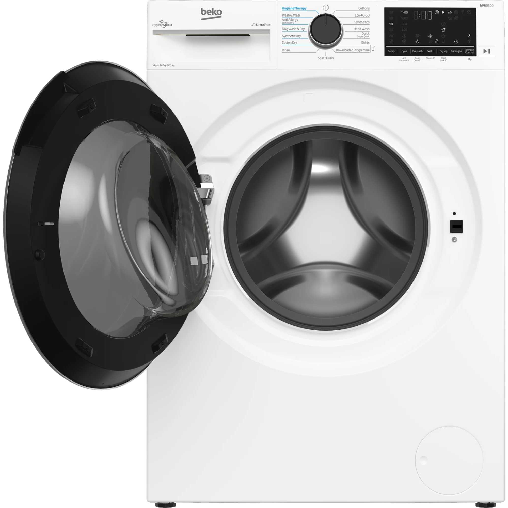 B5D59645UG 9kg Wash 6kg Dry Load Smart Washer Dryer - Grey