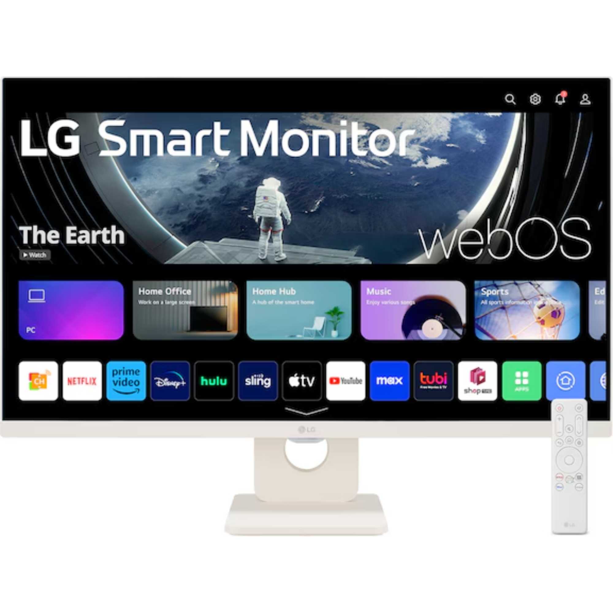 27U511SA-W 27" Full HD IPS Smart Monitor with webOS - White