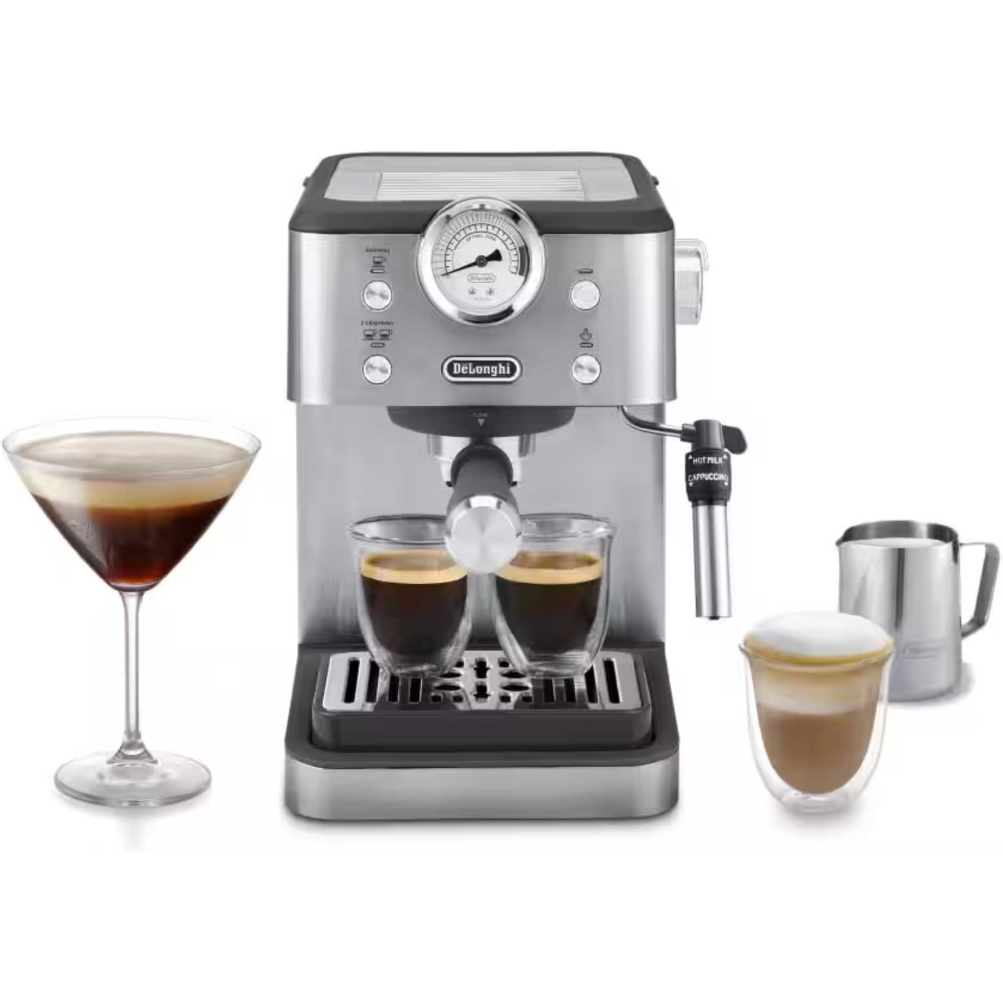 Linea Classic Coffee Machine - Silver - EM450