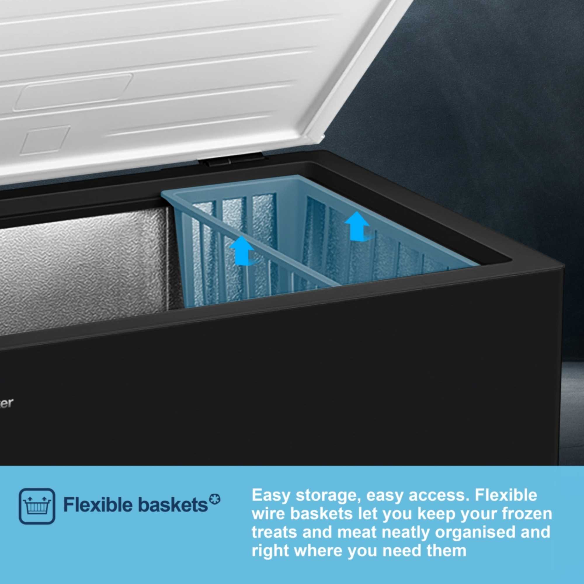 MCF200EB 198L Chest Freezer - Black