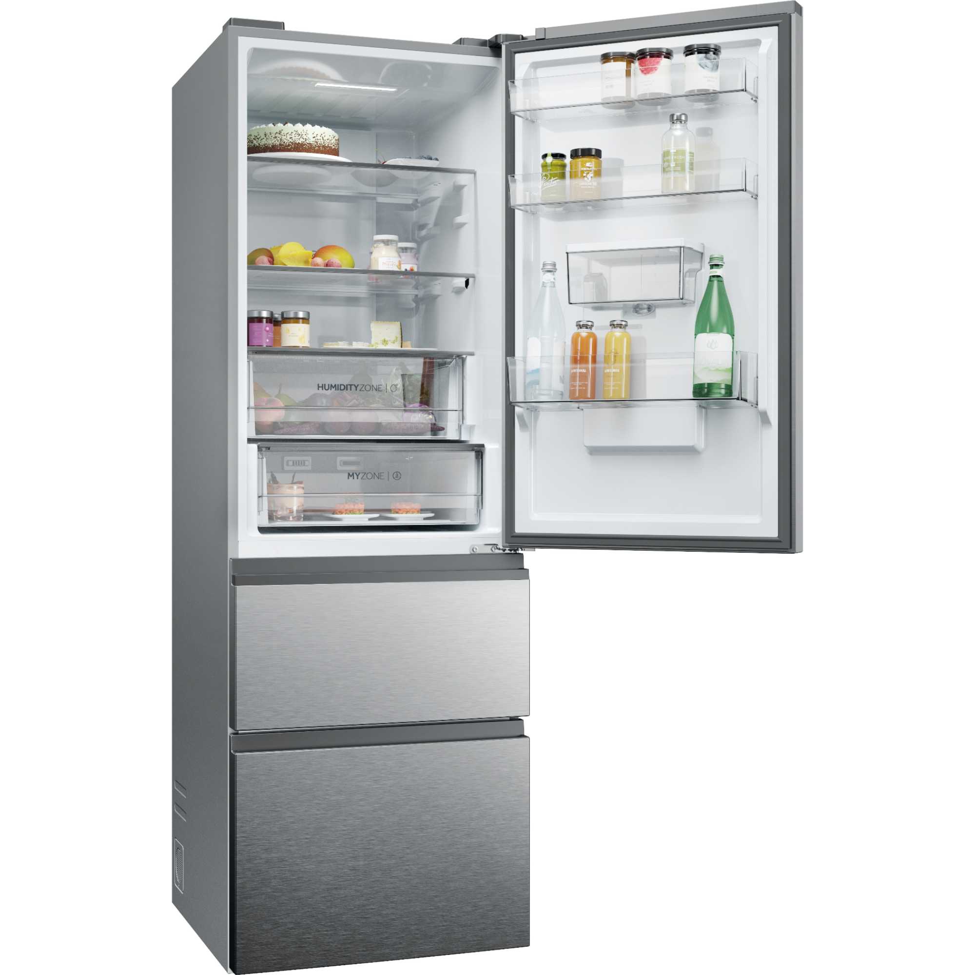 2D 60 Series 5 Fridge Freezer 60/40 Total No Frost - Gentle Silver - HTW5618EWMG