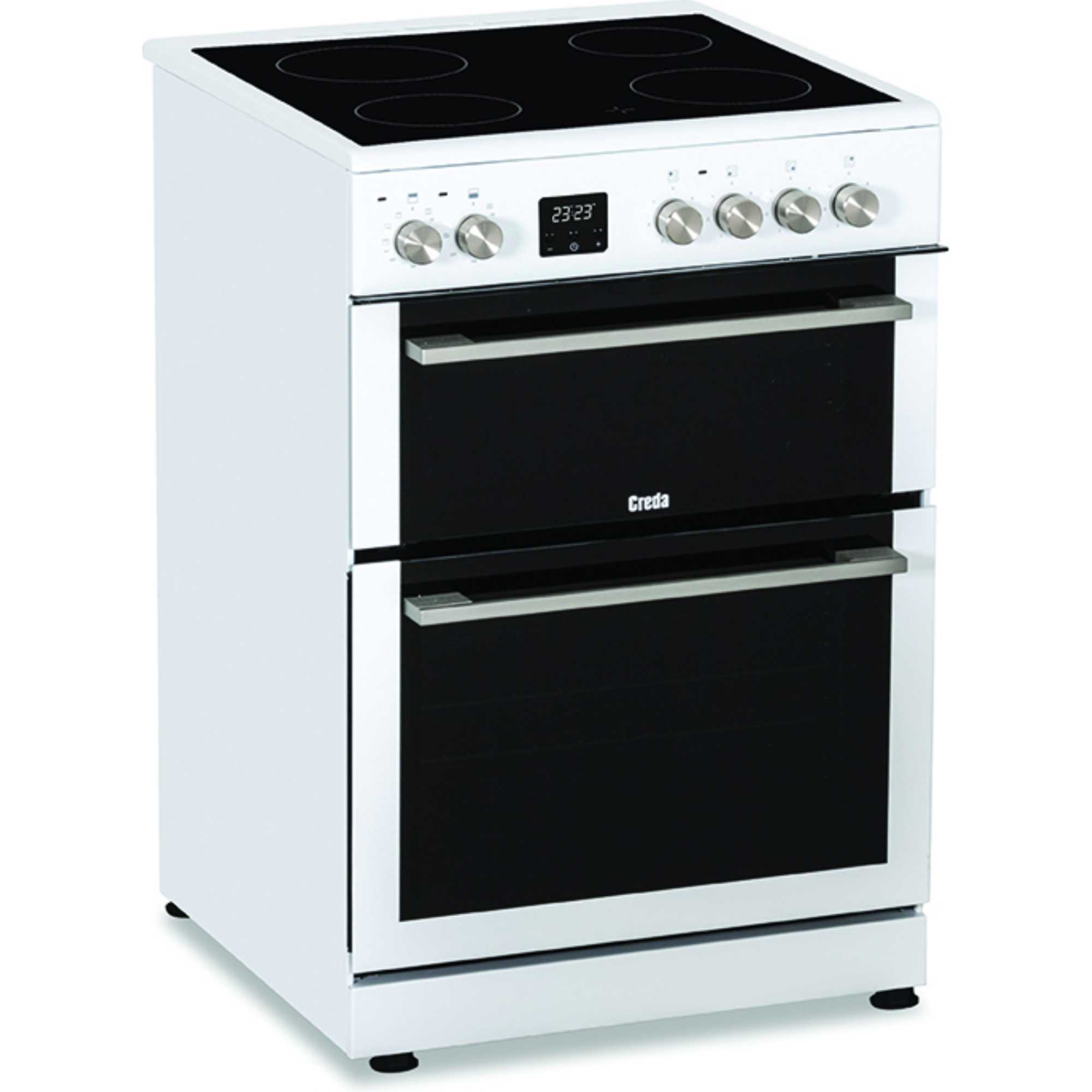 C60CDOW 60cm Double Oven Ceramic Cooker - White