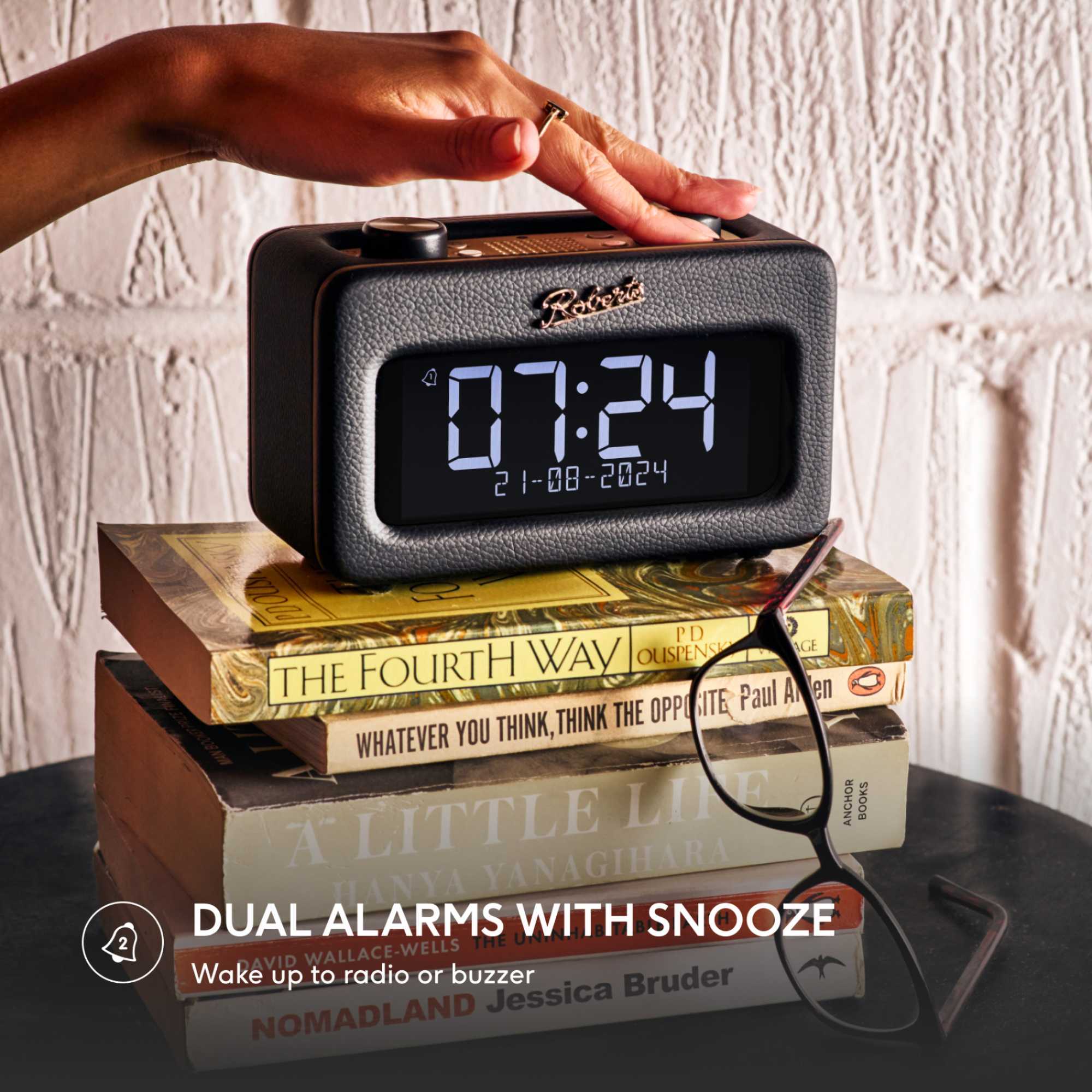 REV-RESTBK Revival Rest FM/DAB+ Bluetooth Alarm Clock Radio - Black