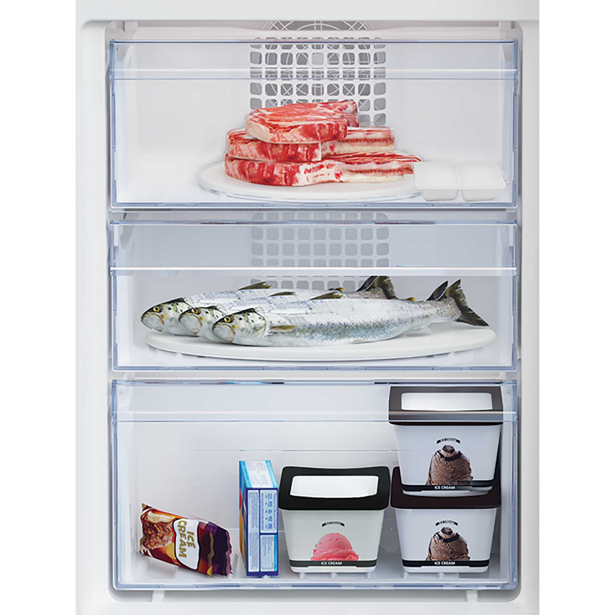 Frost Free Fridge Freezer 50/50 No Frost - Silver - CFG4552S