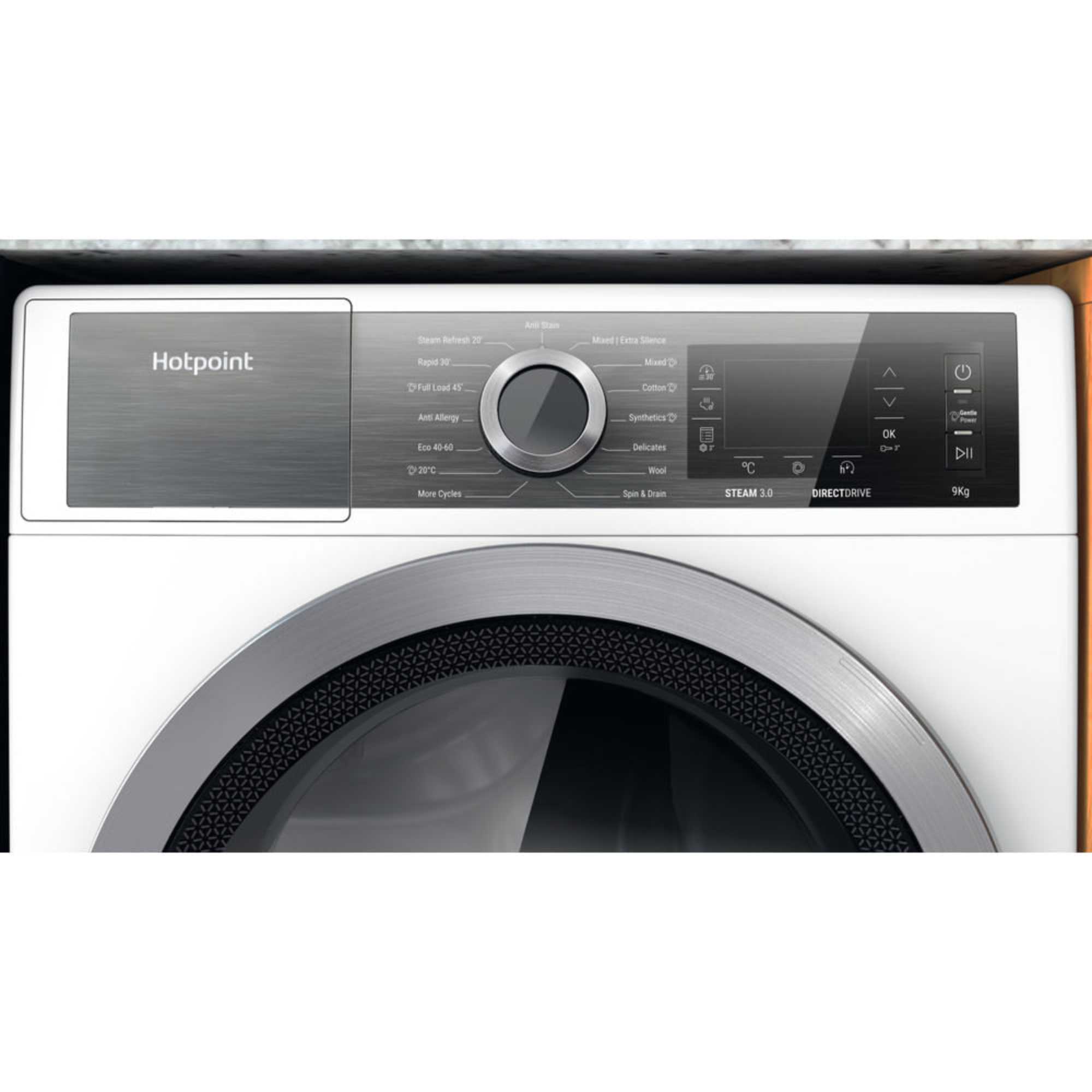 GentlePower 9kg 1400rpm Washing Machine - H7 99 GPOWER UK