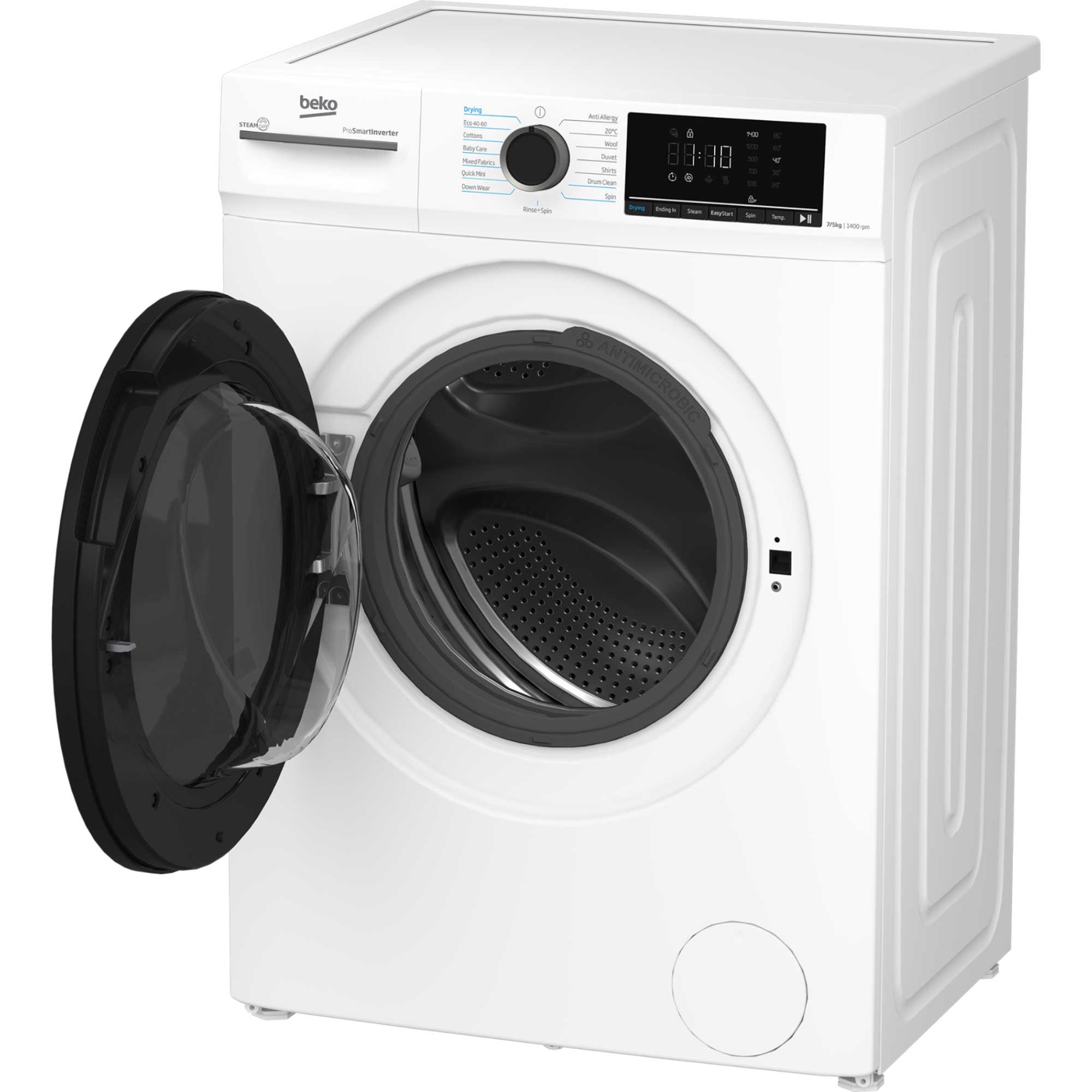 BMM5DFO5741W 7kg Wash 5kg Dry Washer Dryer with SteamCure - White