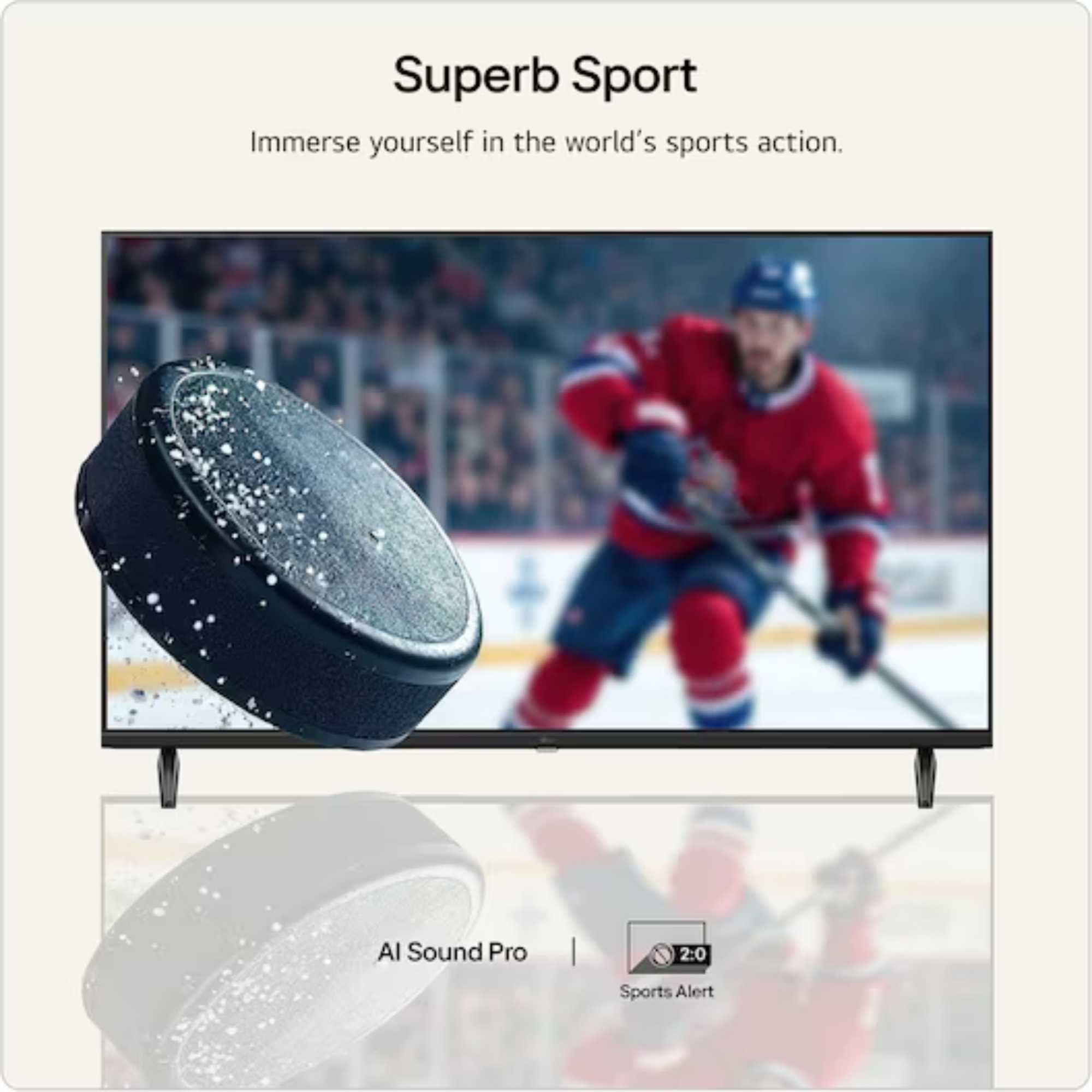 43" 4K Ultra HD LED 4K HDR10 webOS AI Smart TV