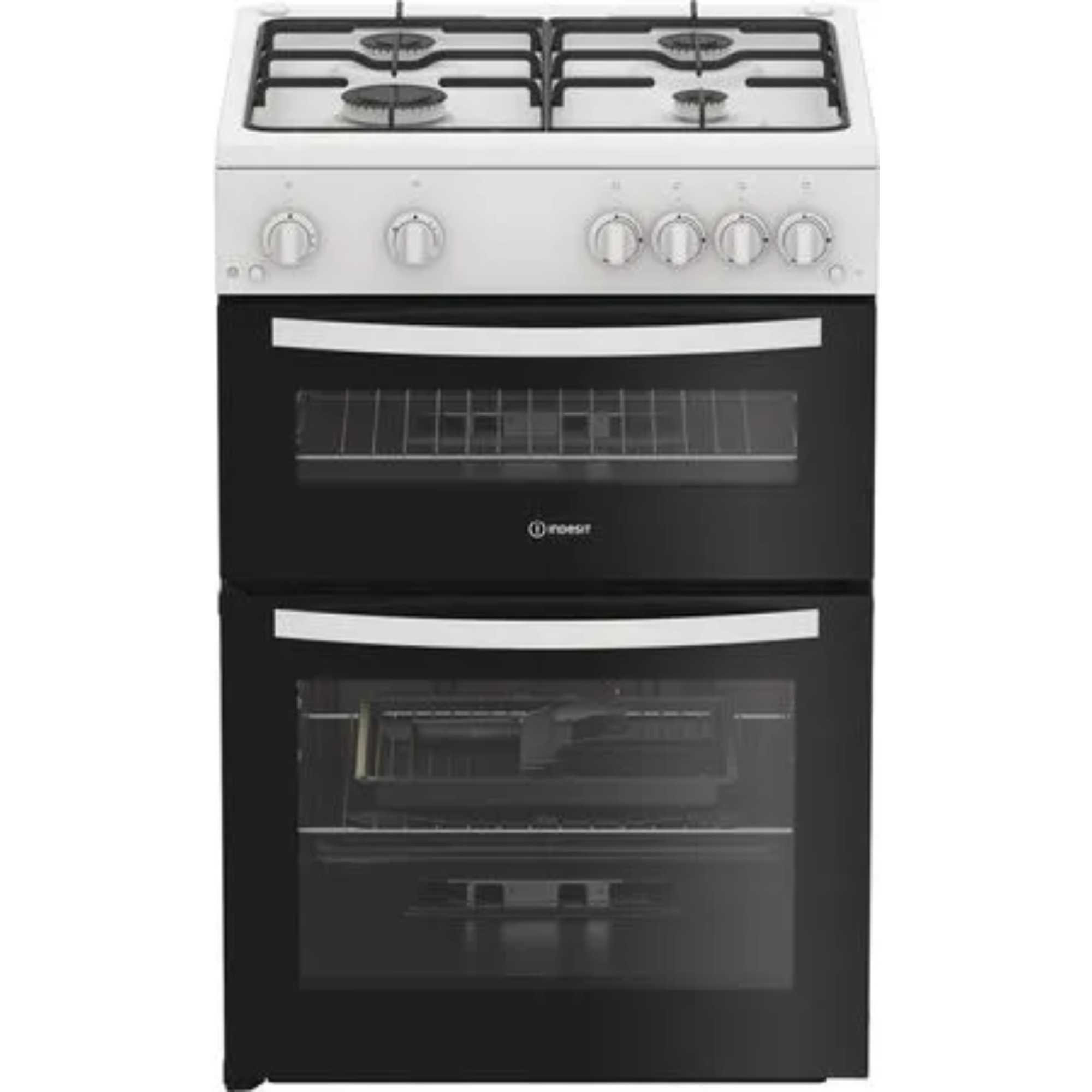 IDG6GW 60cm Gas Double Cooker - White