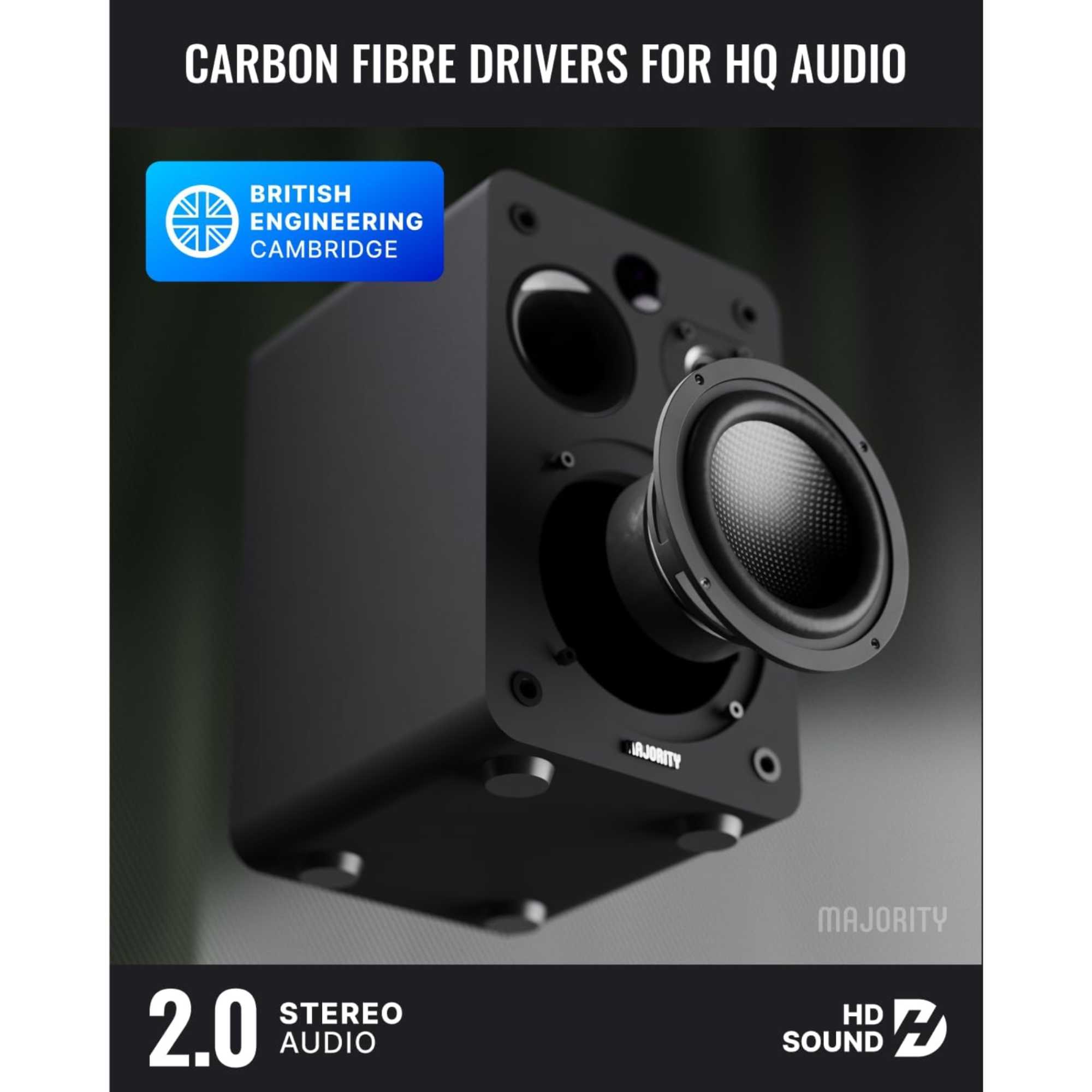 D70XBLK D70X Active Bluetooth Bookshelf Speakers - Black