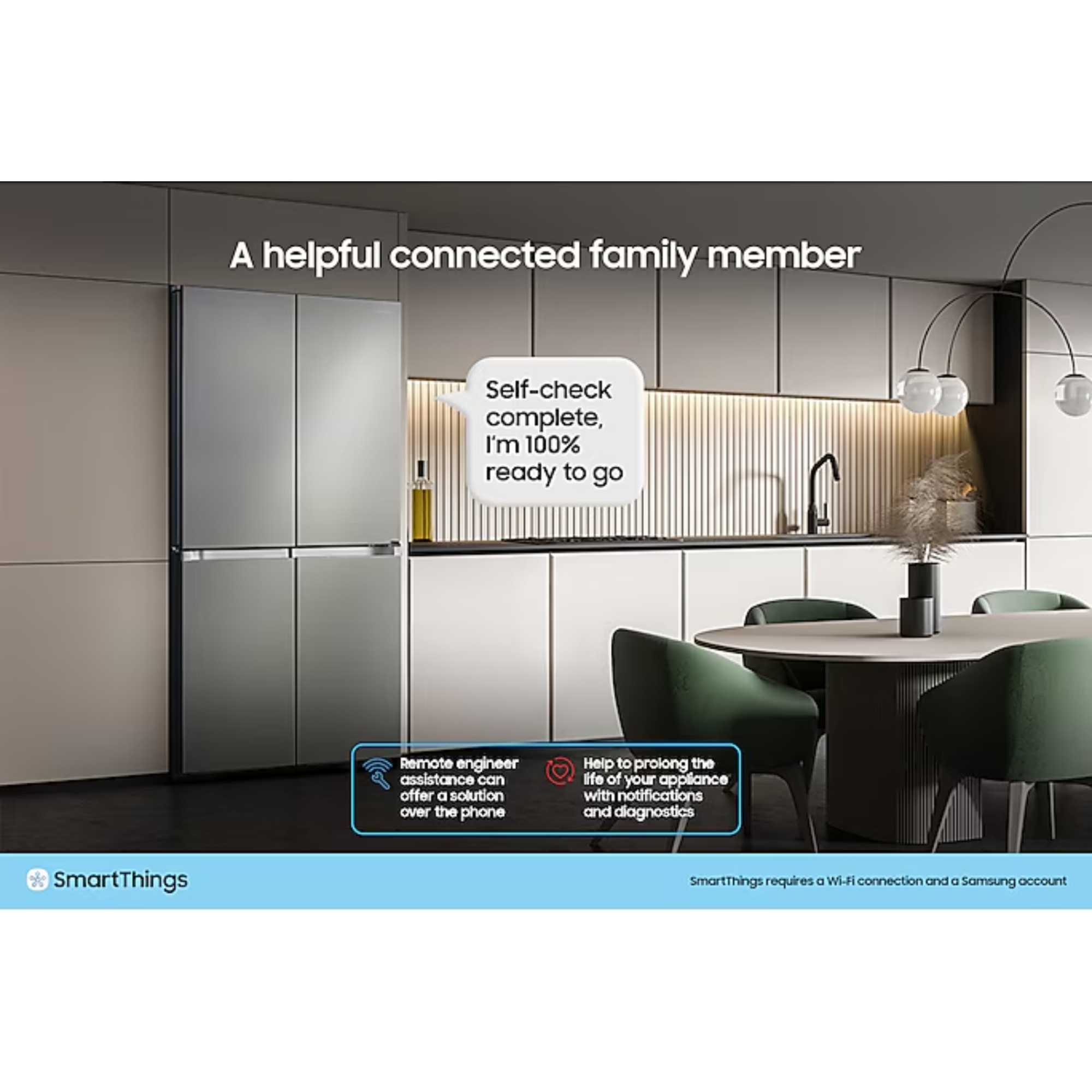 RF65DB970E22EU 645l Total No Frost American Fridge Freezer - Black