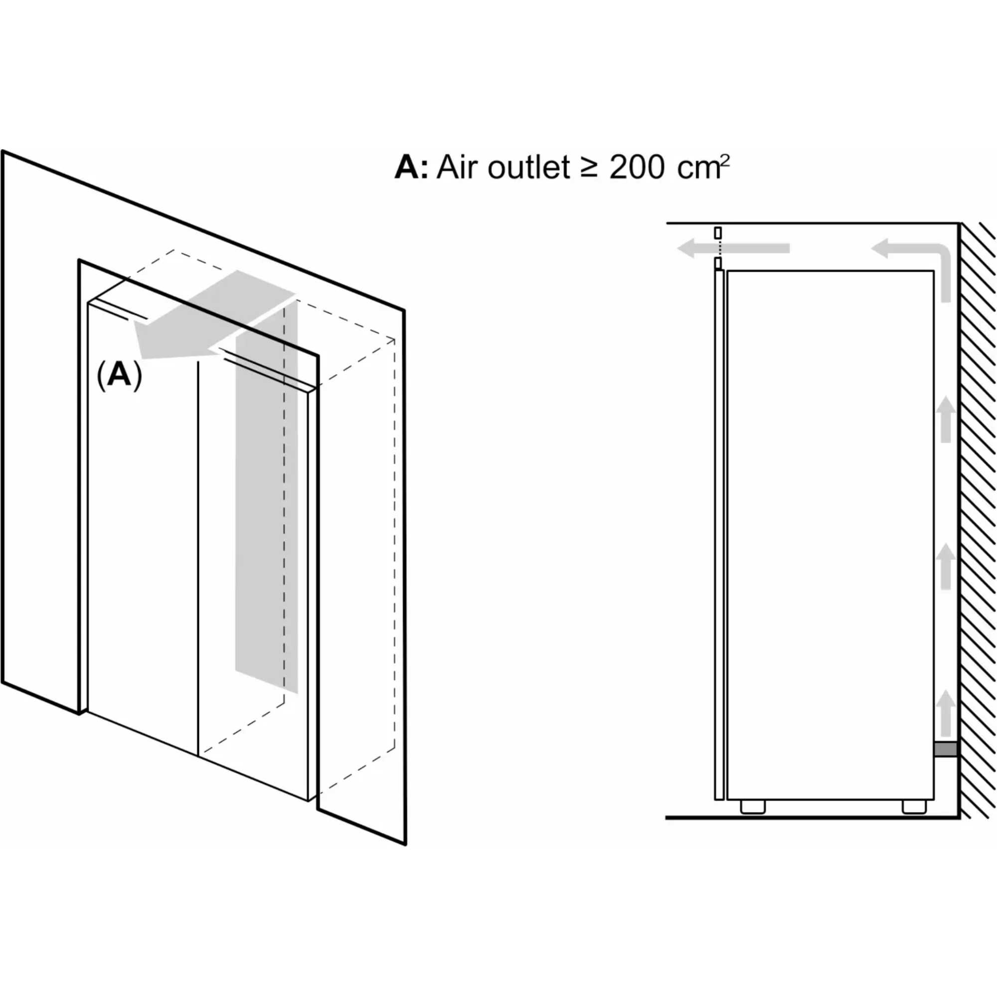 GSN36VWEPG Series 4 242l NoFrost Tall Freezer - White