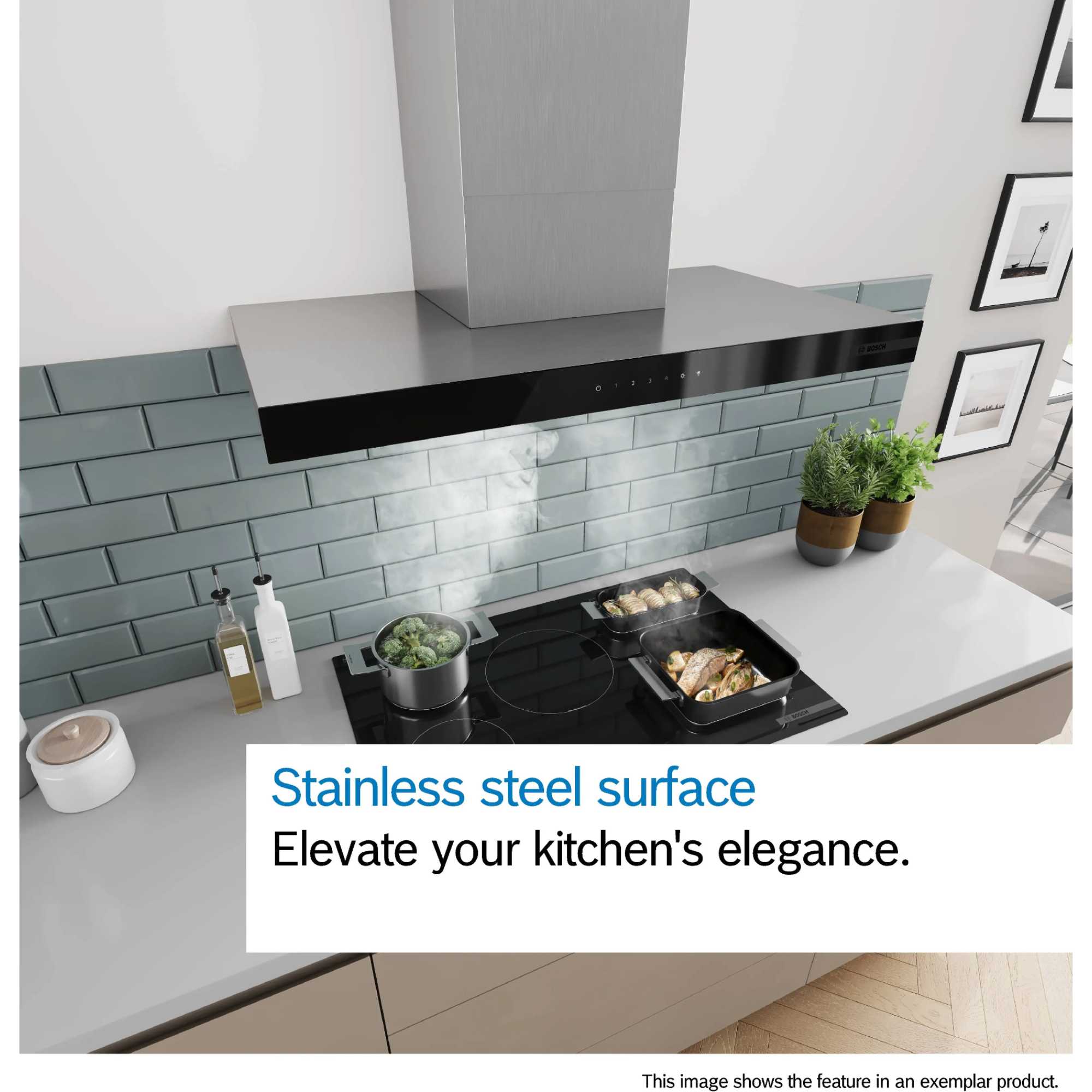 DWB65CC30B Series 4 60cm Wall-Mounted Cooker Hood - Stainless Steel