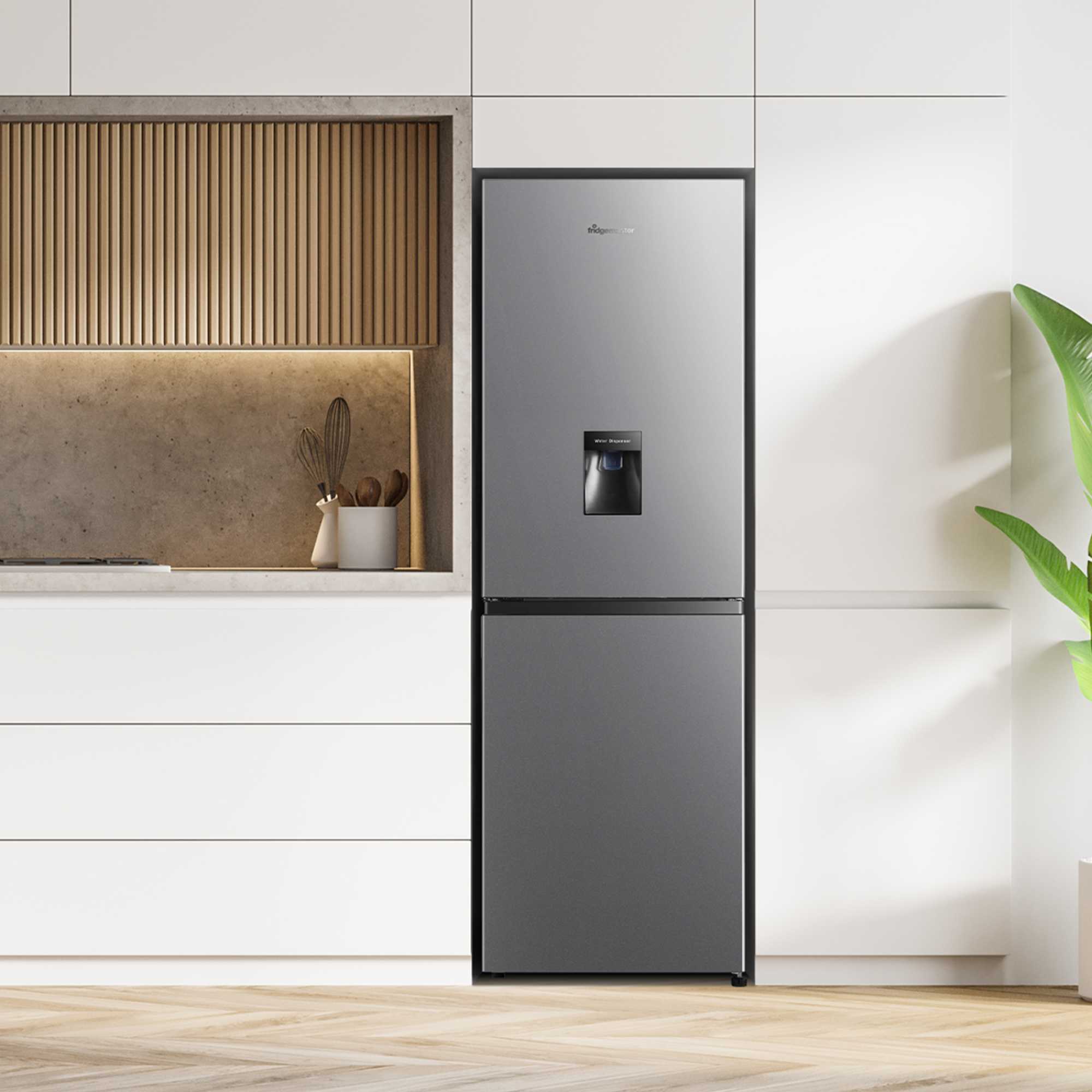 MC55240DES 252l Fridge Freezer with Water Dispenser - Silver