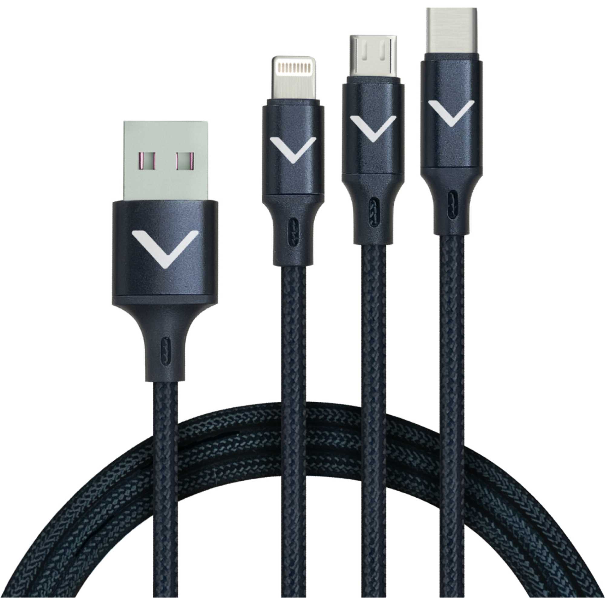 VACLM100B12 3-in-1 1.2m USB Power Cable