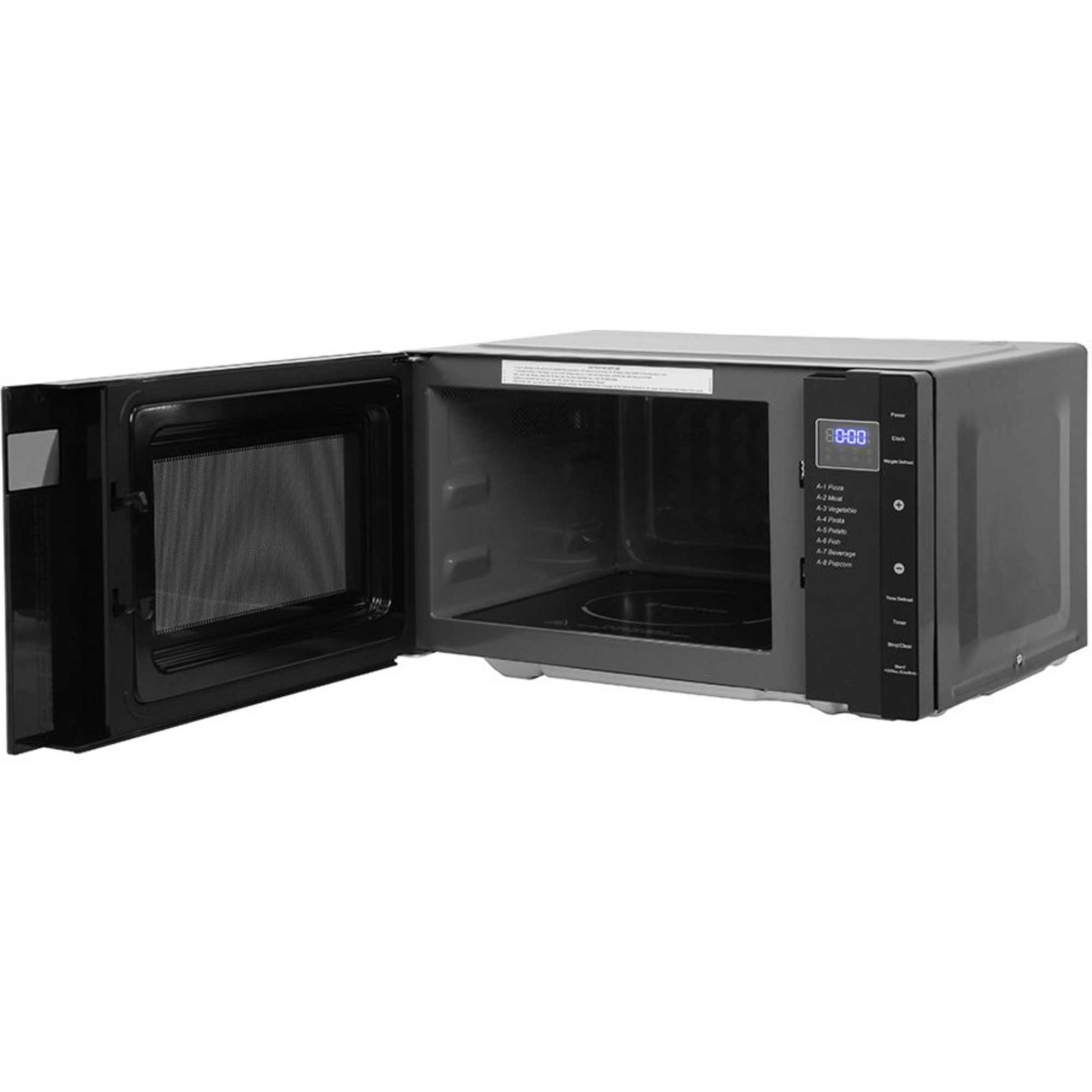 RHFM2363B 23L Flatbed Microwave with 5 Power Levels - Black