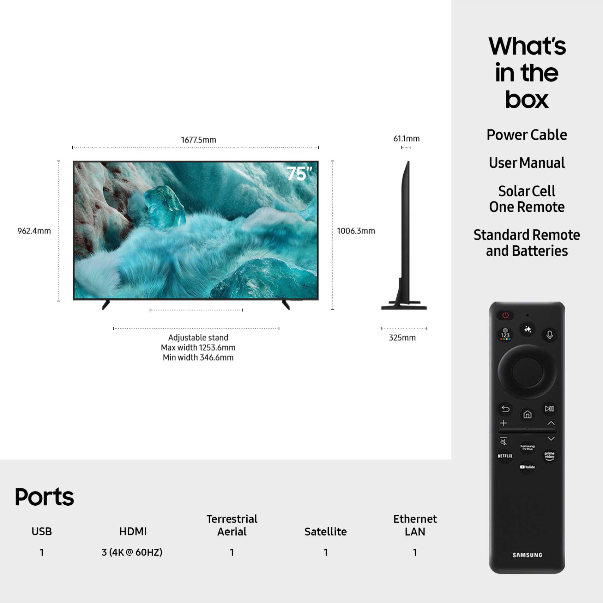 Q7F2 75" QLED 4K Vision AI Smart TV - QE75Q7F2