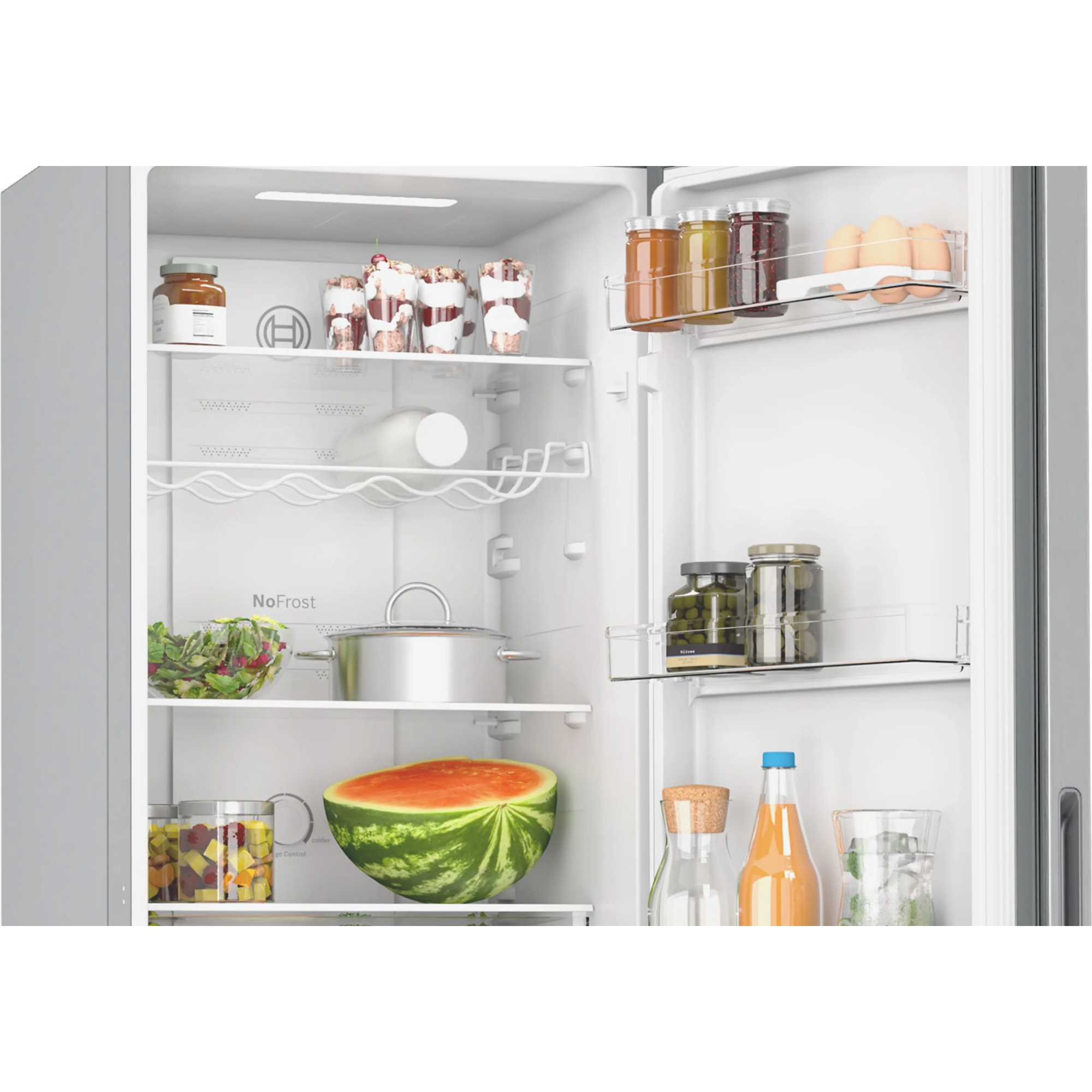 Series 2 Fridge Freezer 50/50 Total No Frost - Stainless Steel - KGN27NLEAG