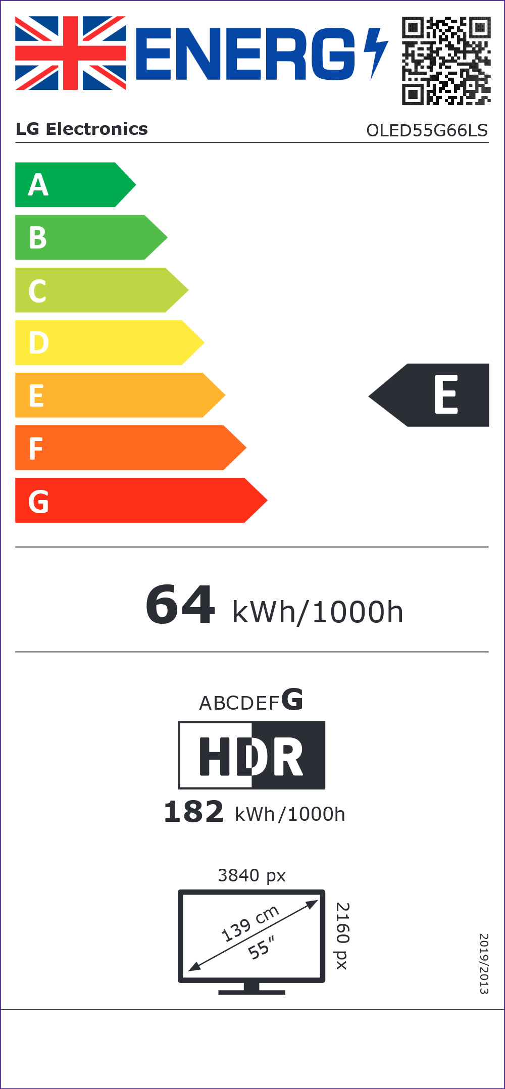 LG Evo AI G66 55" 4K Ultra Hd OLED 120Hz Smart TV