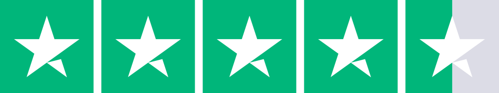 4.5 out of 5 stars on Trustpilot