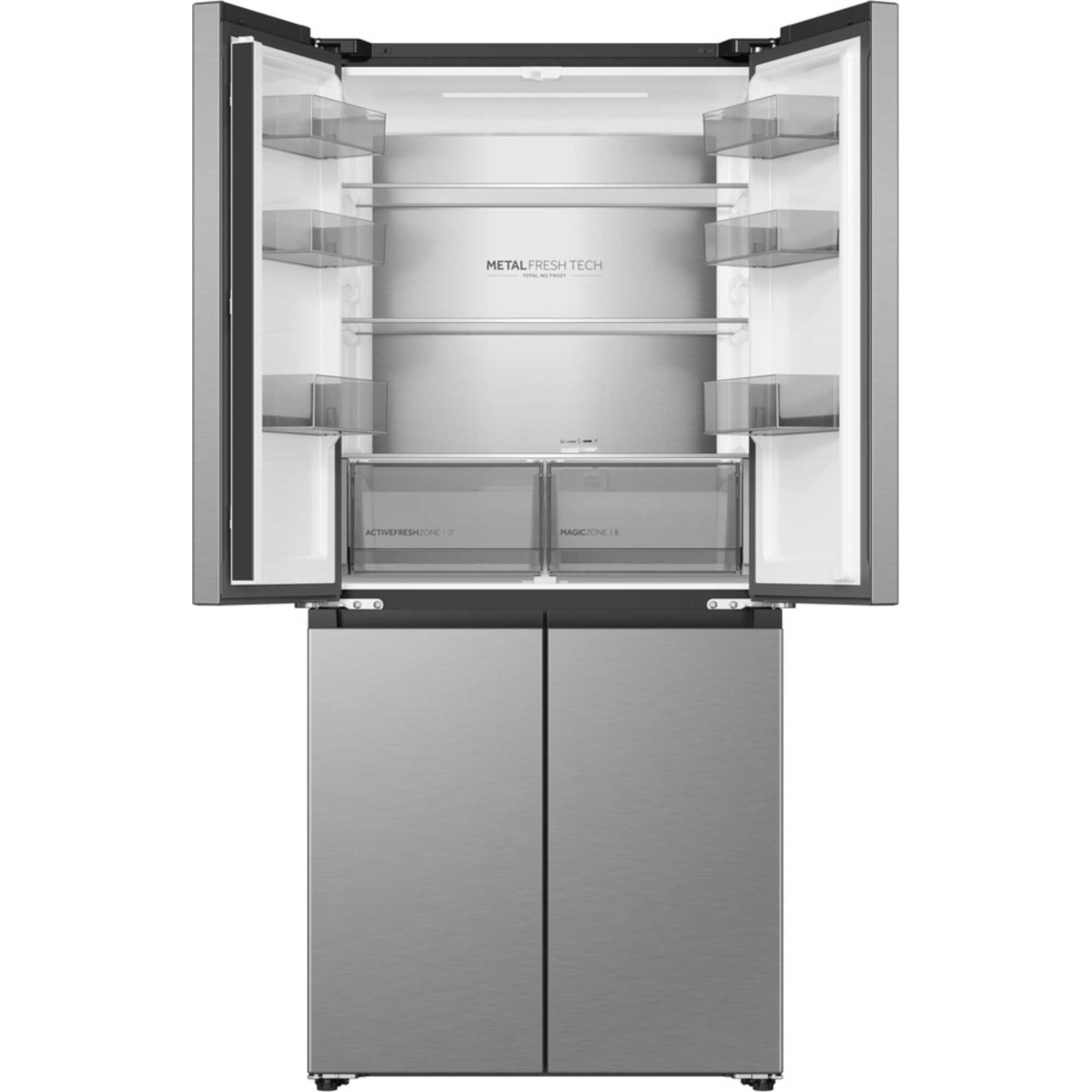 American Style Fridge Freezer 60/40 NoFrost - Silver - HCR58S18DNMM