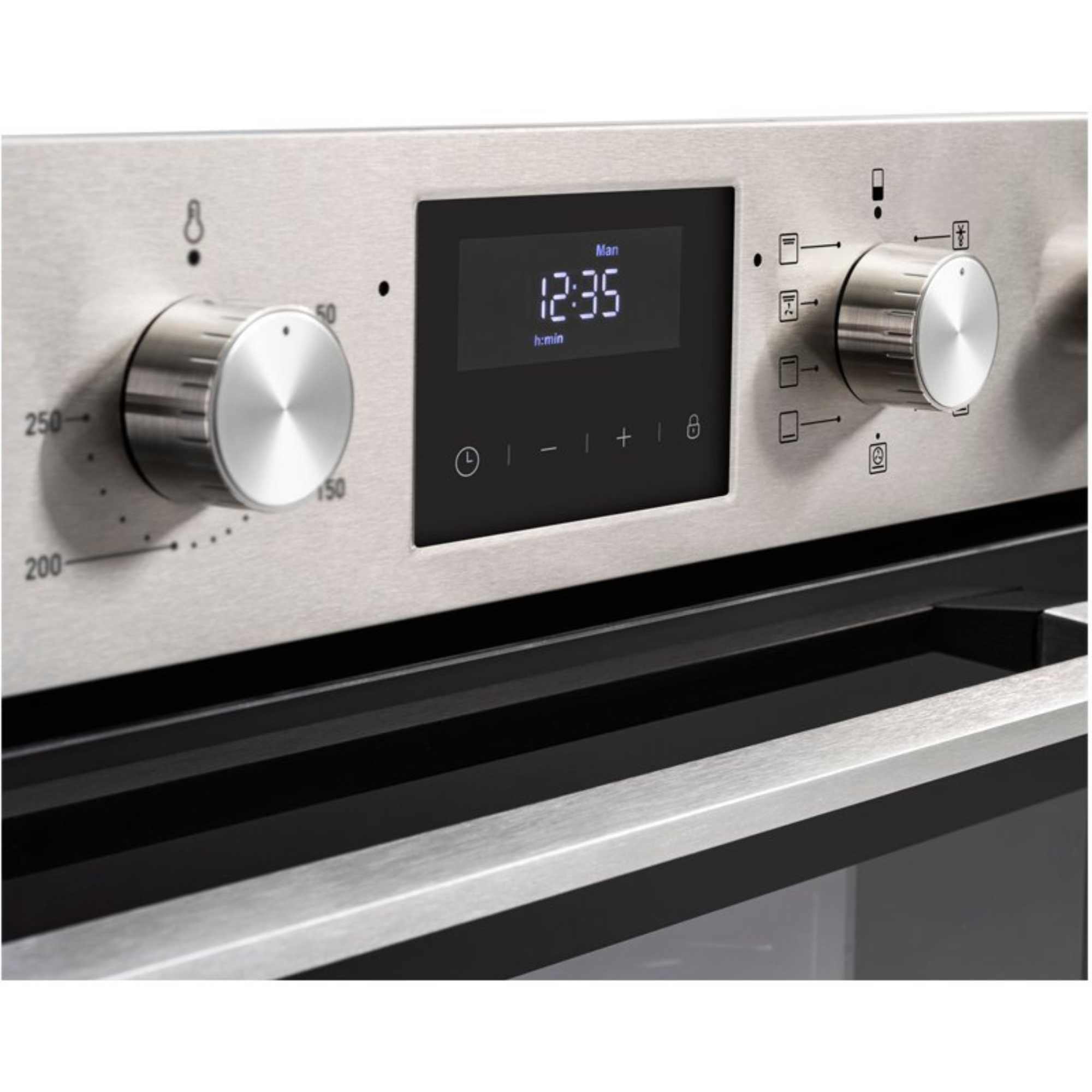 BI903MFCSTA 60cm Built-In Double Oven - Stainless Steel