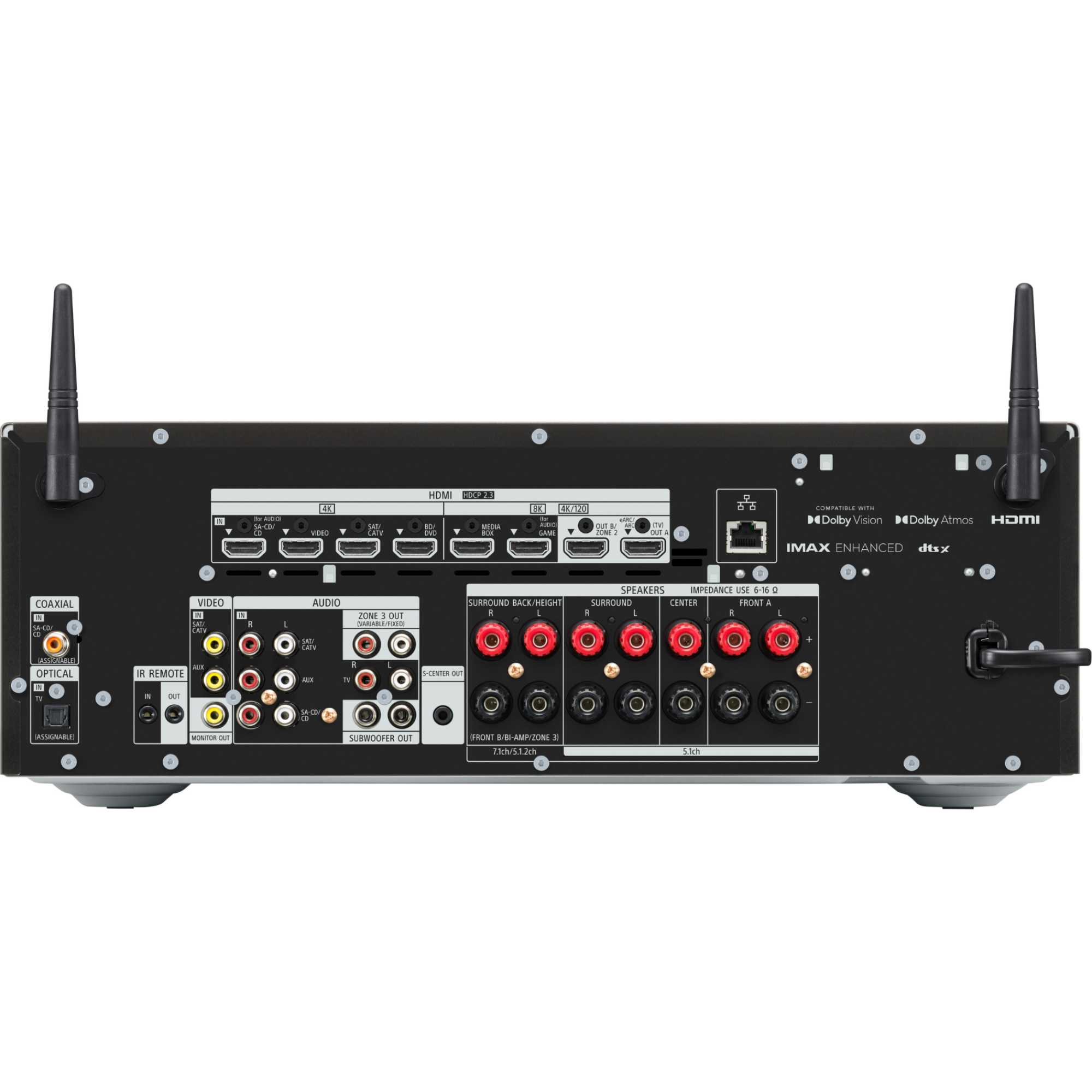 TA-AN1000 7.2 Channel 8K A/V Amplifier - Black