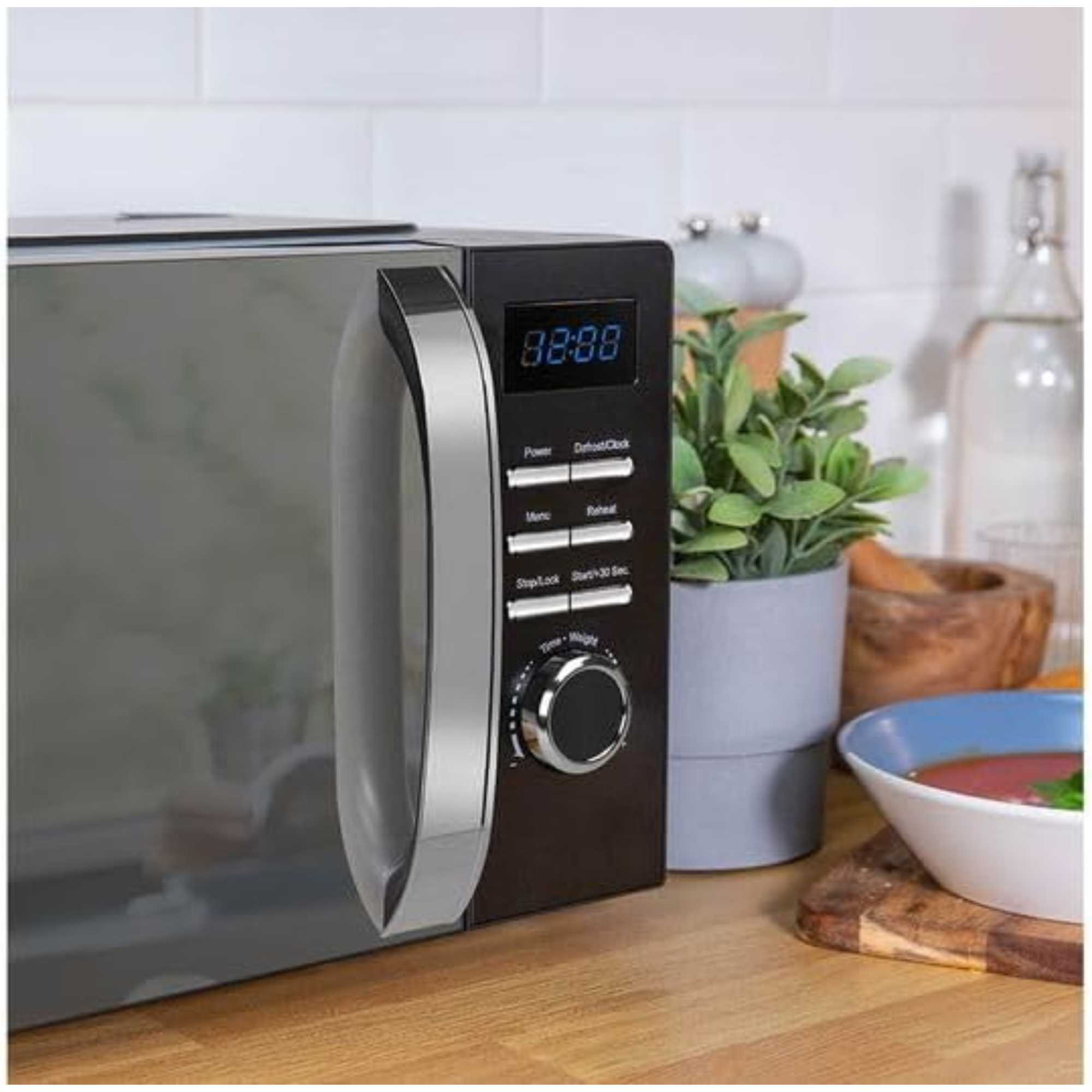 RHMD830MB 20l 800W Compact Solo Microwave - Black