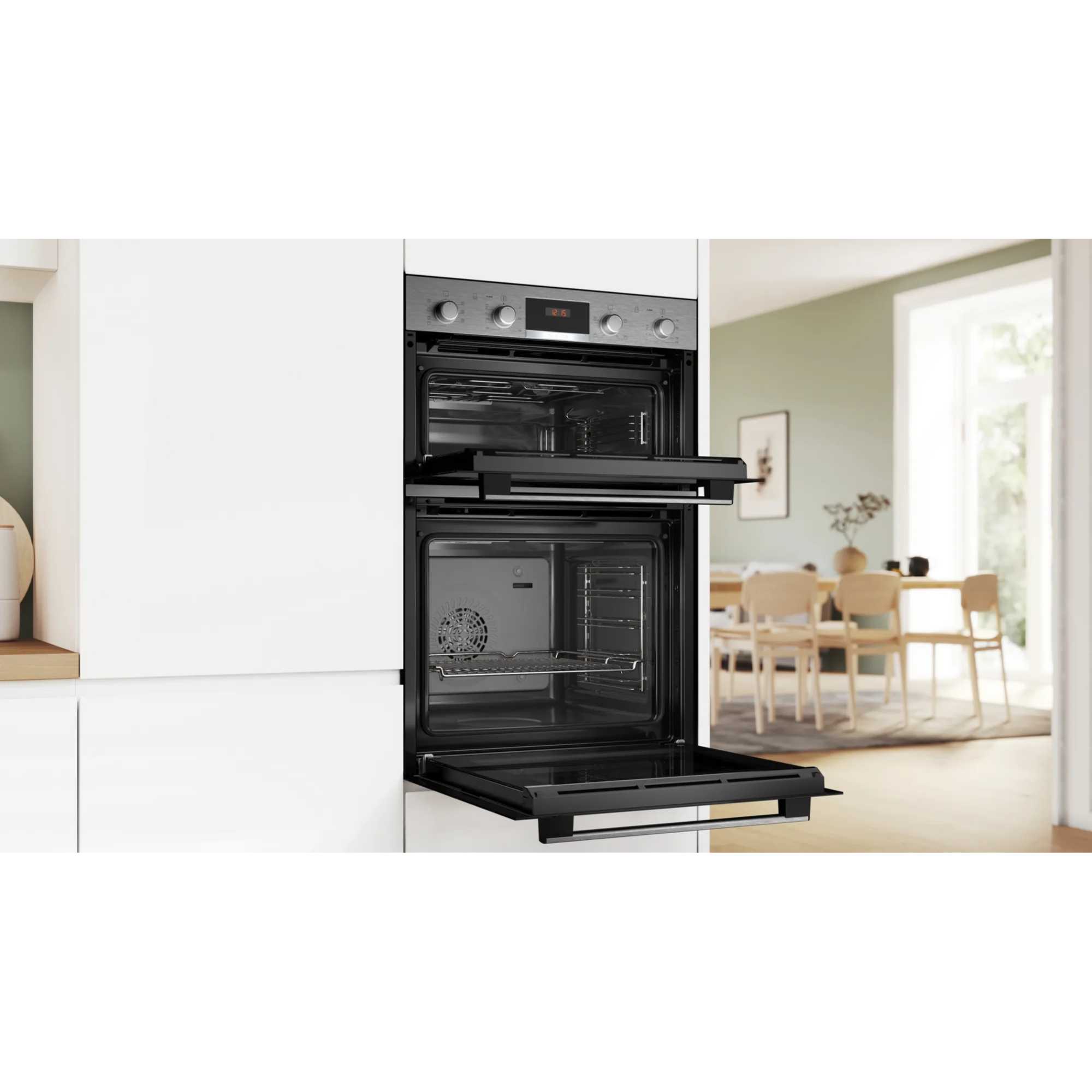 MBA533BS3B Series 4 Built-In Double Oven with 3d Hot Air - Stainless Steel