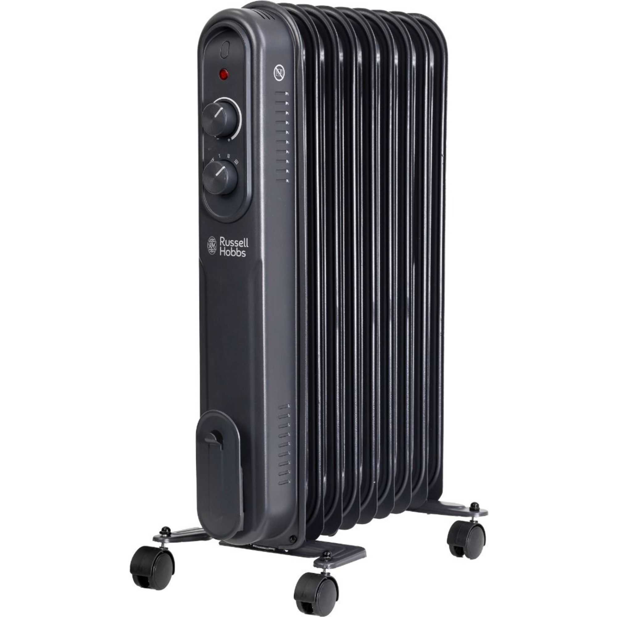 RHOFR9004A Portable Oil Filled Radiator 2Kw 9 Fin - Anthracite
