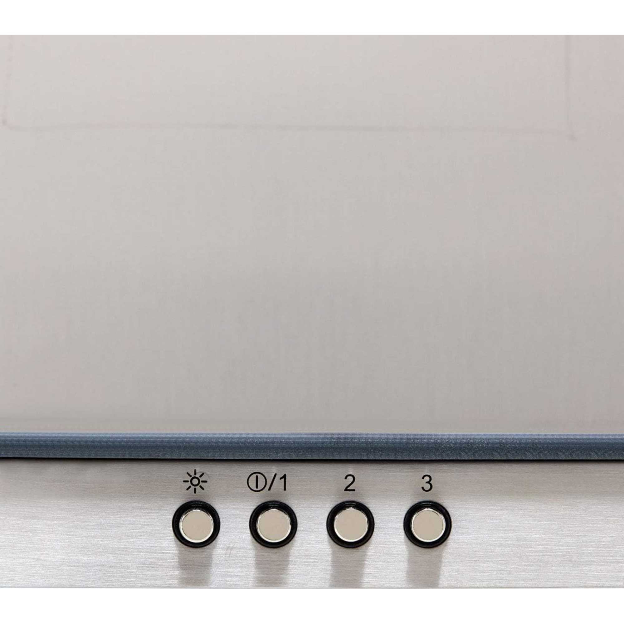 HCF61620X 60cm Built-in Chimney Cooker Hood - Stainless Steel