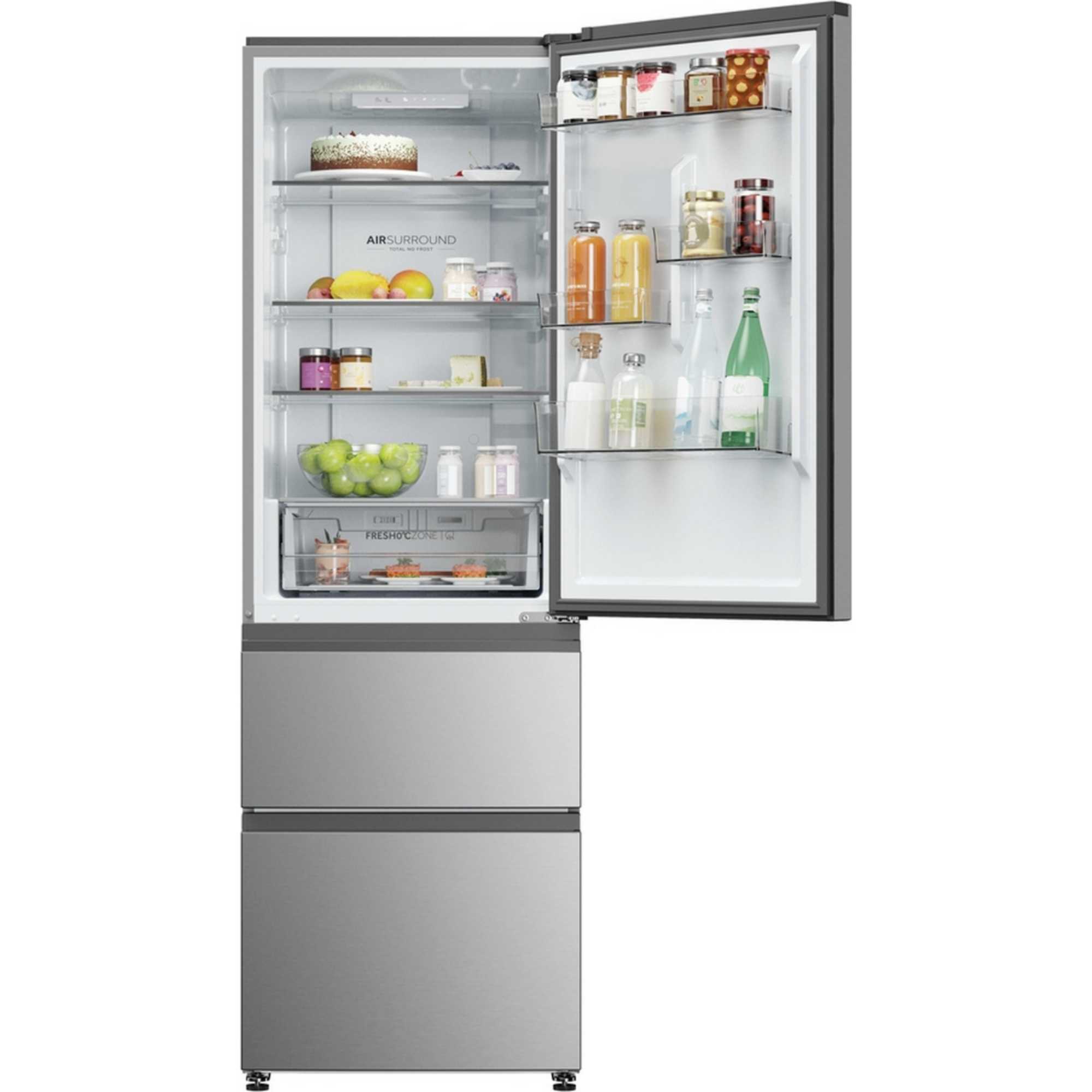 Fridge Freezer No Frost 60/40 - Silver - HTR3618DNMG