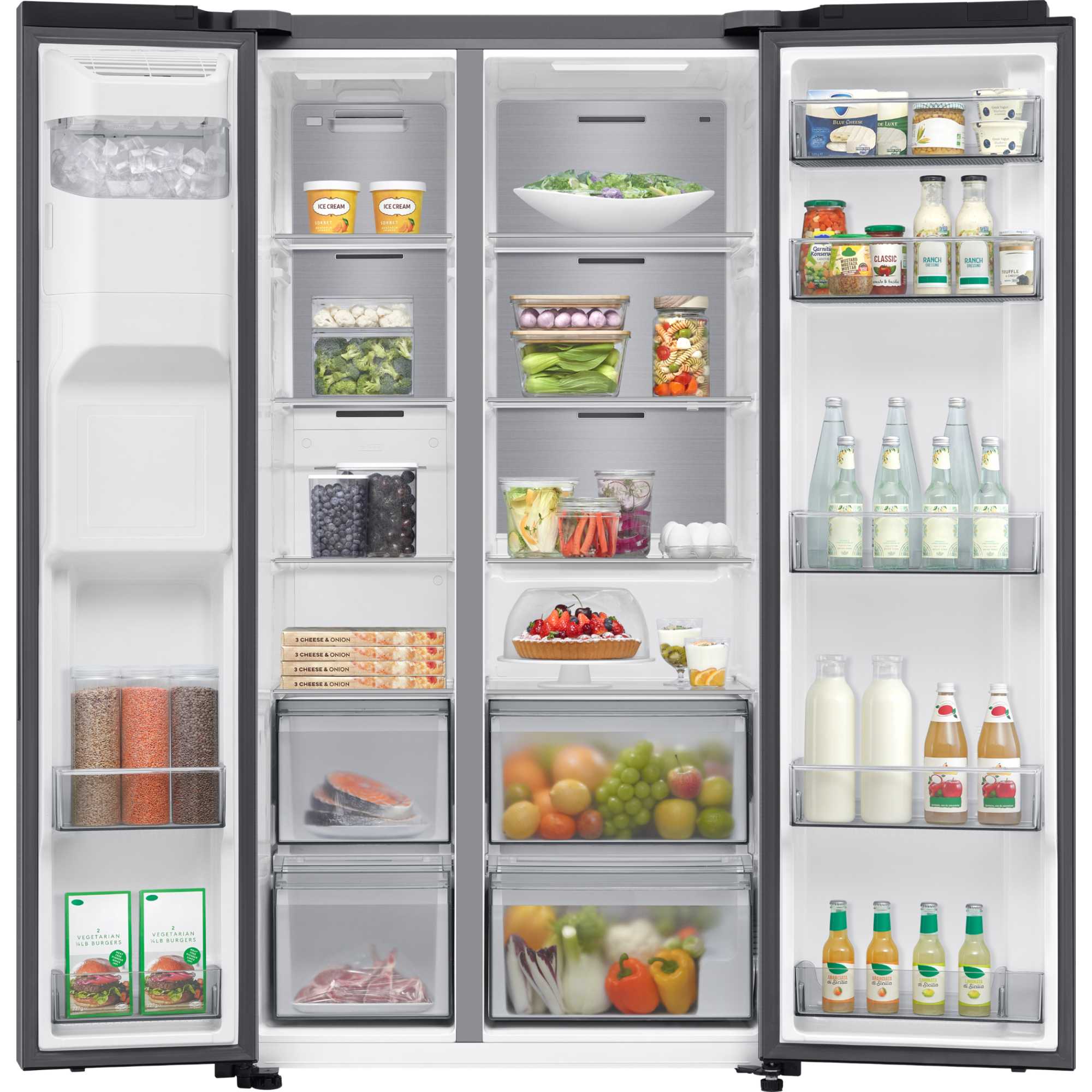 Series 6 RS70F64KETEU SpaceMax 640L Smart American Fridge Freezer - Silver
