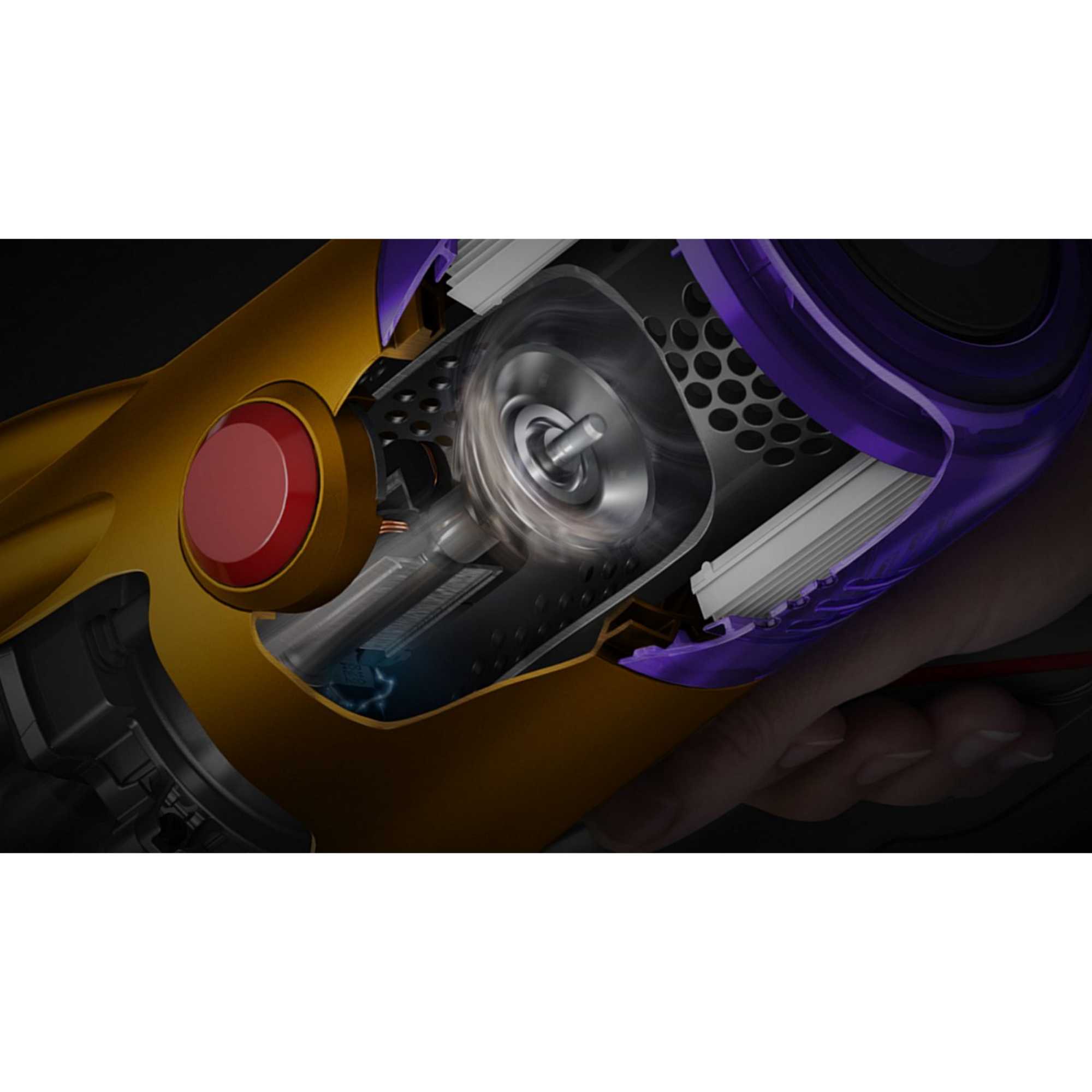 V12 Detect Slim Absolute Cordless Vacuum Cleaner, Yellow / Nickel