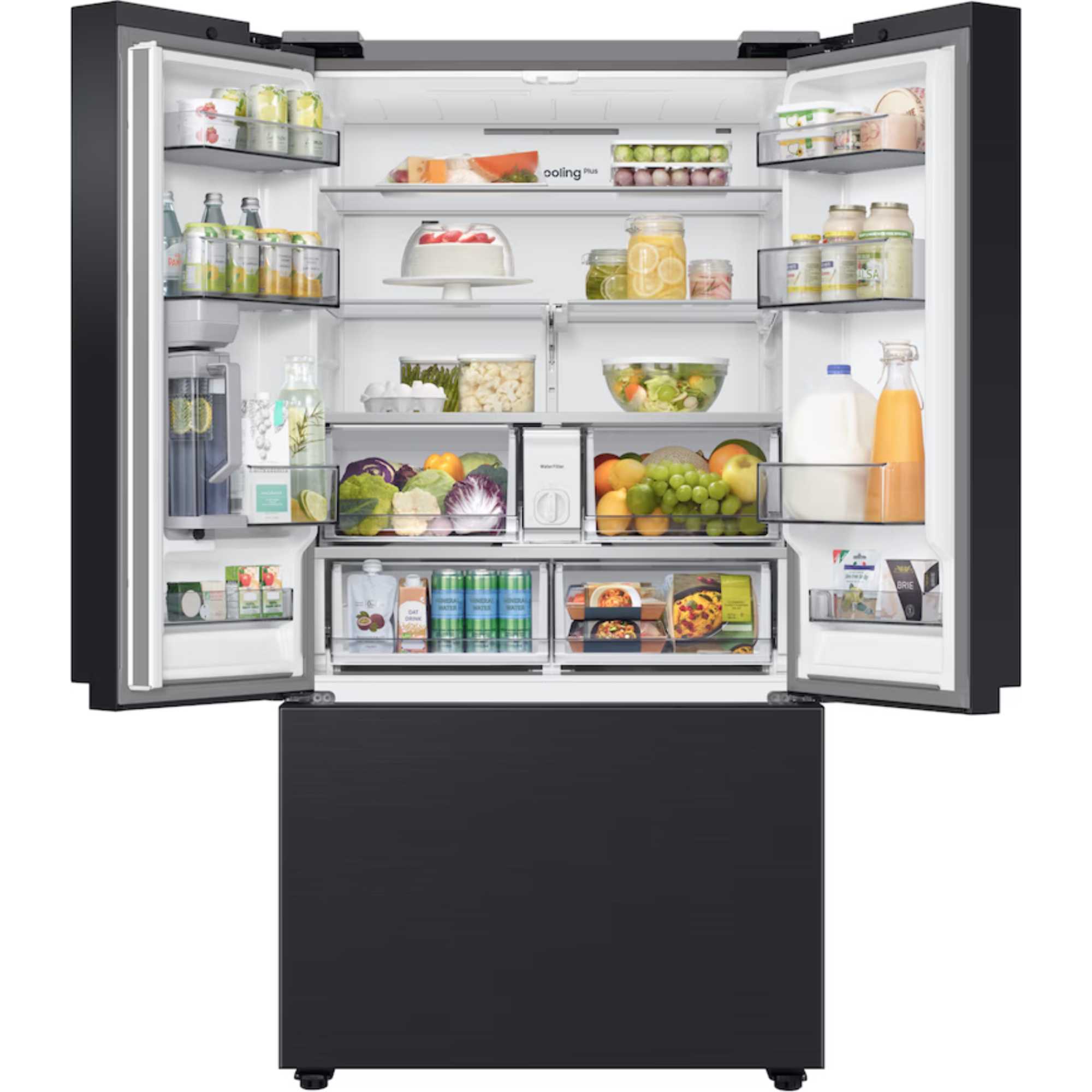 RF24BB620EB1EU Bespoke AI American Style 674l No Frost Smart Fridge Freezer - Black