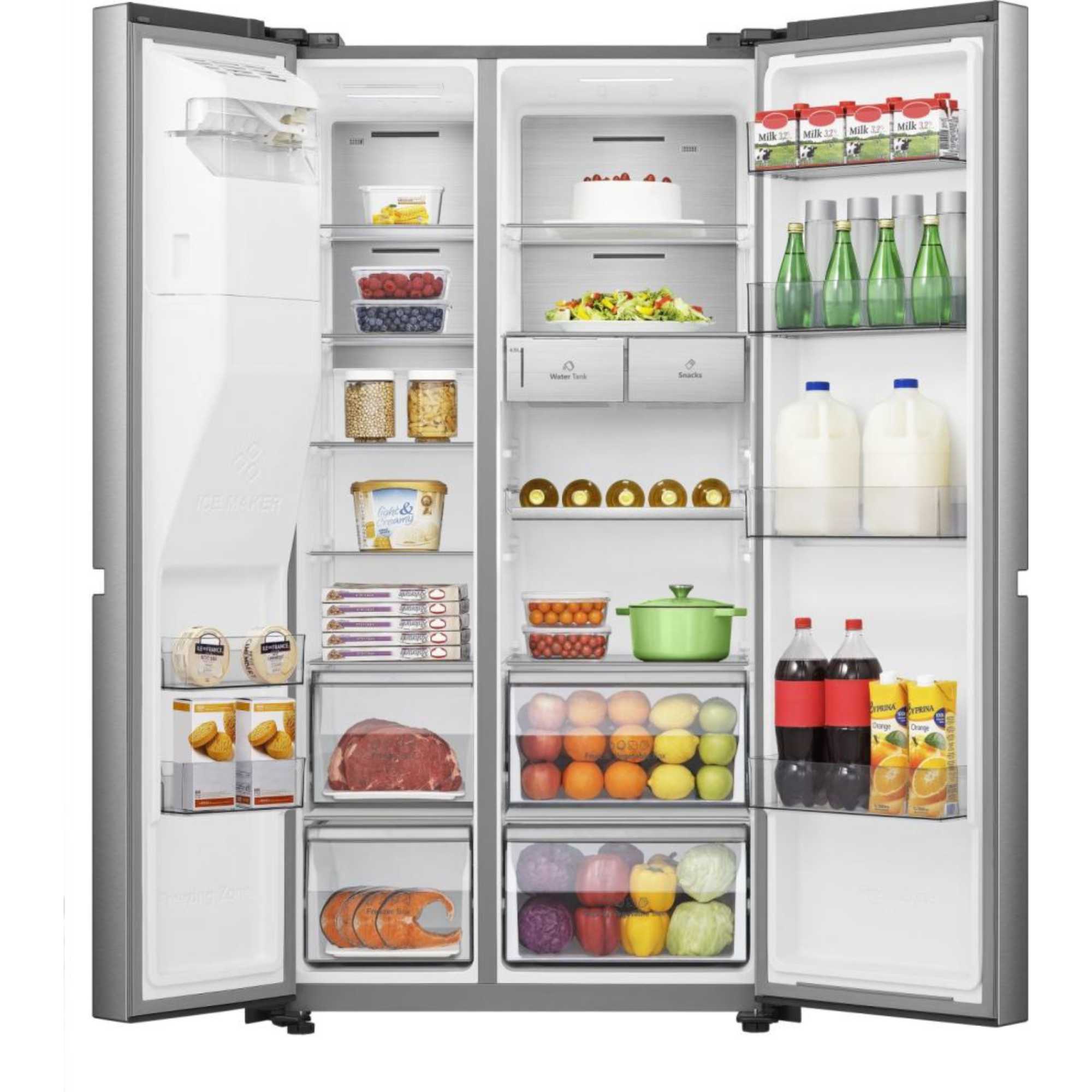 RS818N4TIE 632L Total No Frost American Style Fridge Freezer