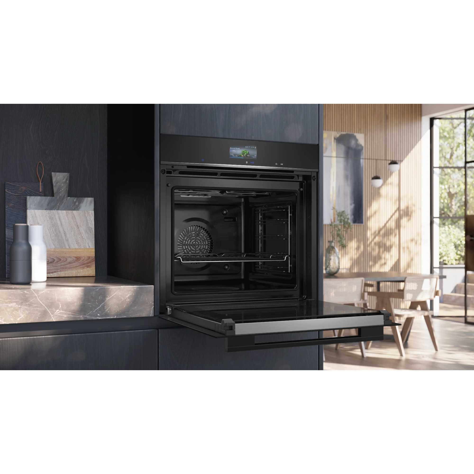 HB776G1B1B iQ700 71l Capacity Smart Built-In Oven - Black